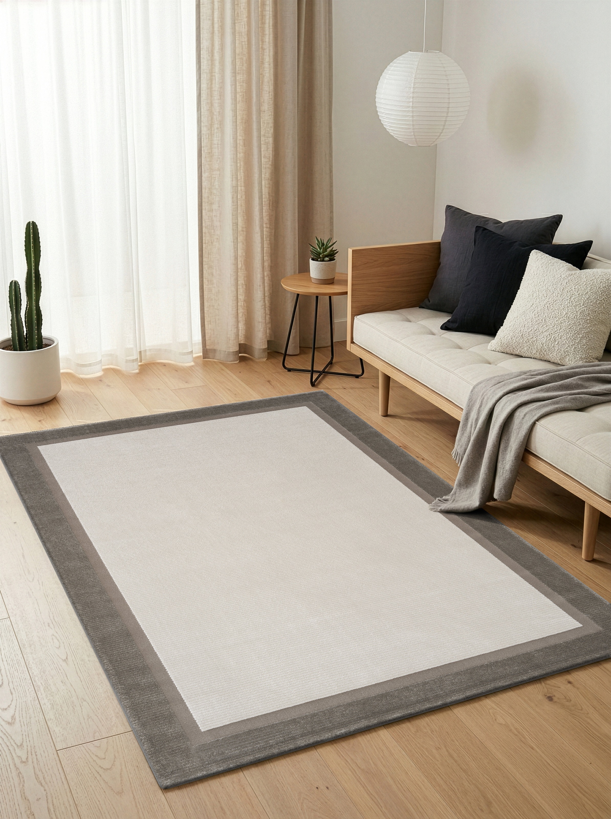 Calvin Klein home Teppich »Dark Pulse, mit Rahmen, Designerteppich« rechteckig 6 mm Höhe elegantes Design, Wohnzimmer, Schlafzimmer, Esszimmer
