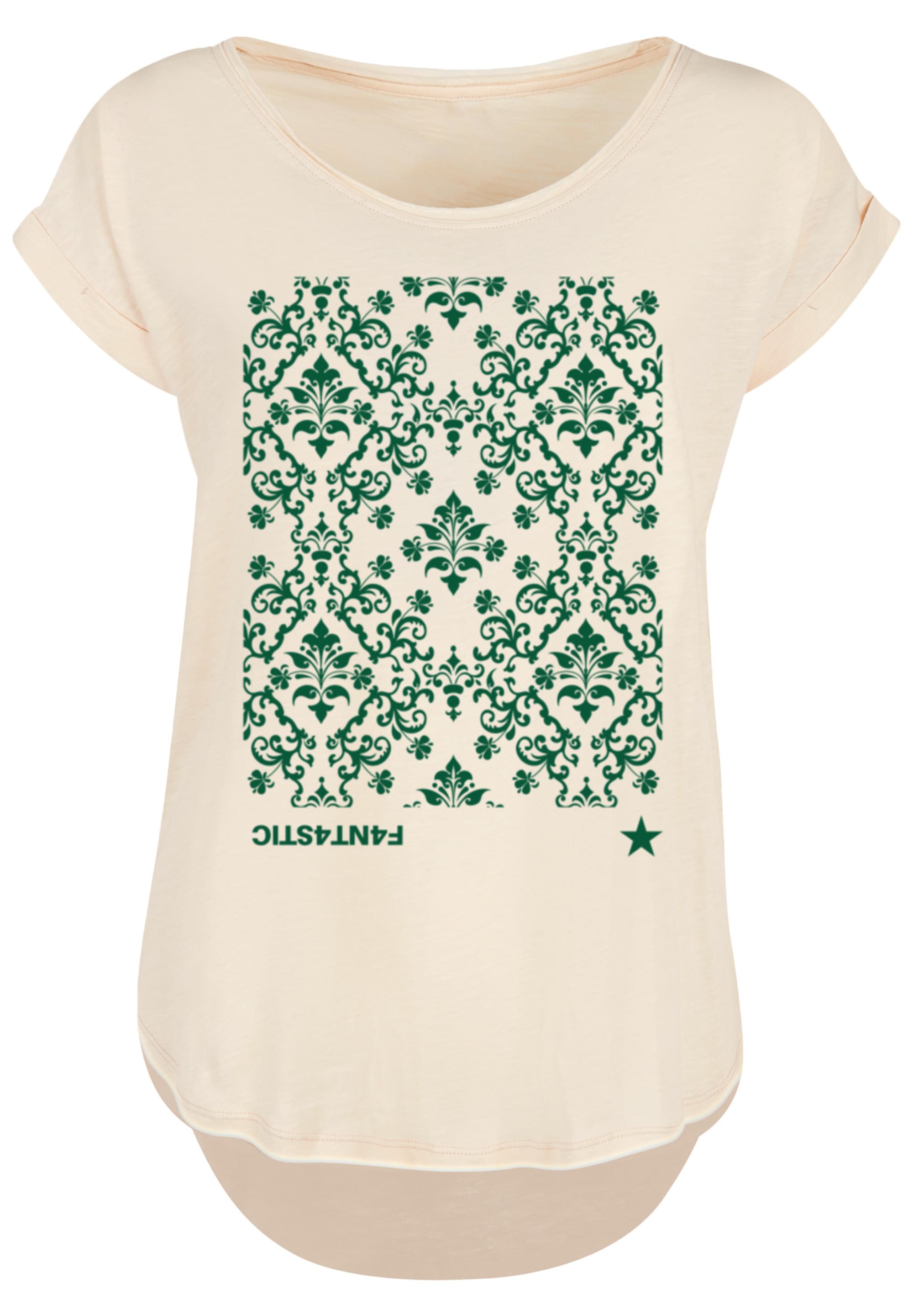F4NT4STIC T-Shirt »Blumen Muster Grün«, Print