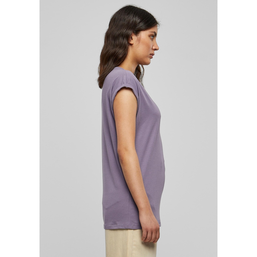 URBAN CLASSICS Kurzarmshirt »Urban Classics Damen Ladies Extended Shoulder Tee«, (1 tlg.)