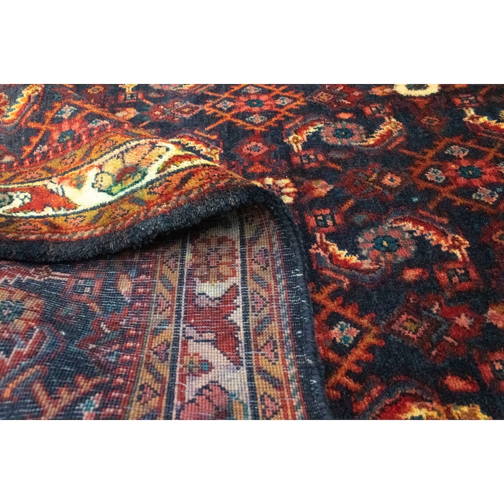 morgenland Wollteppich »Malayer Teppich handgeknüpft blau«, rechteckig