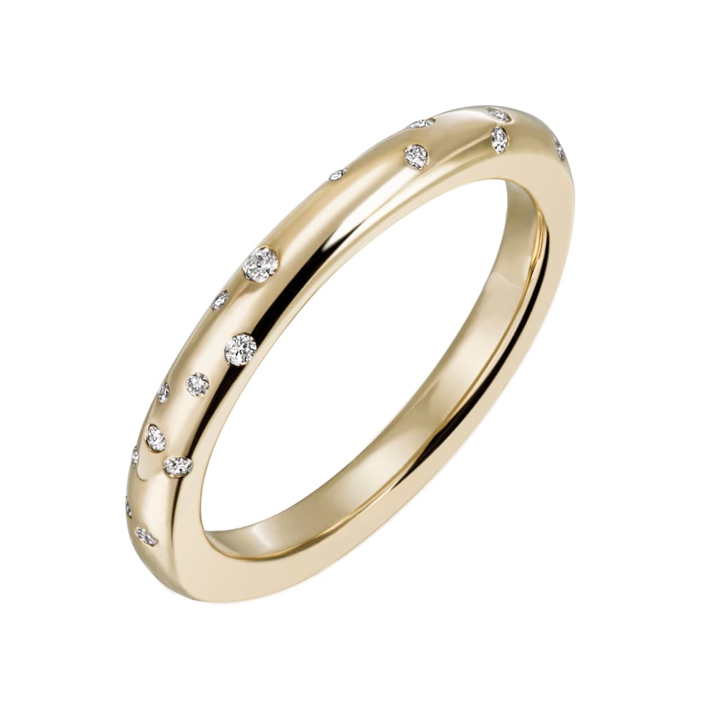 Firetti Diamantring »Schmuck Geschenk Gold 375 Damenring Goldring Diamant«, mit Brillanten