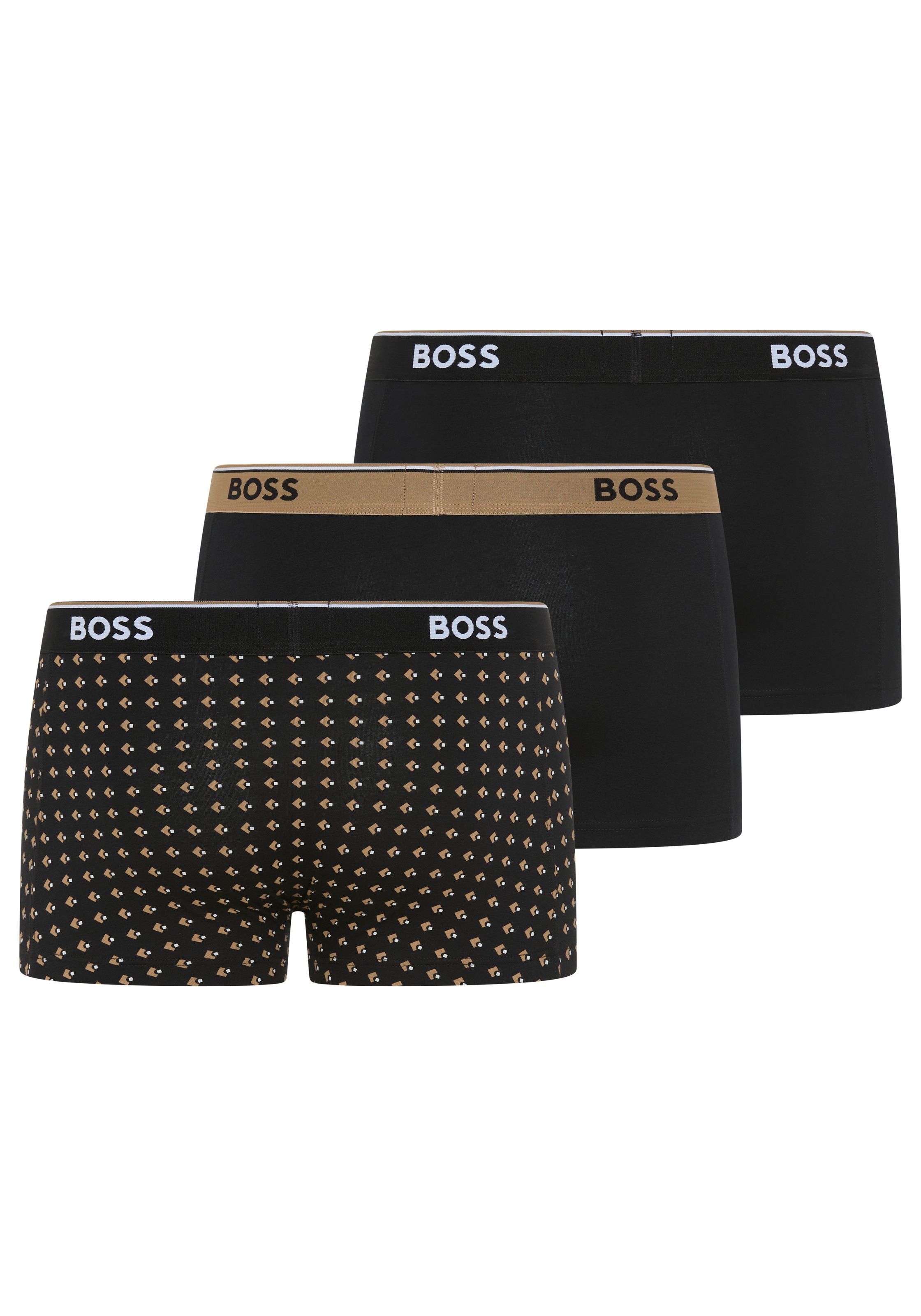 BOSS Trunk Packung, 3 Stk. aus Stretch-Baumwolle, elastischer Bund, mittler günstig online kaufen