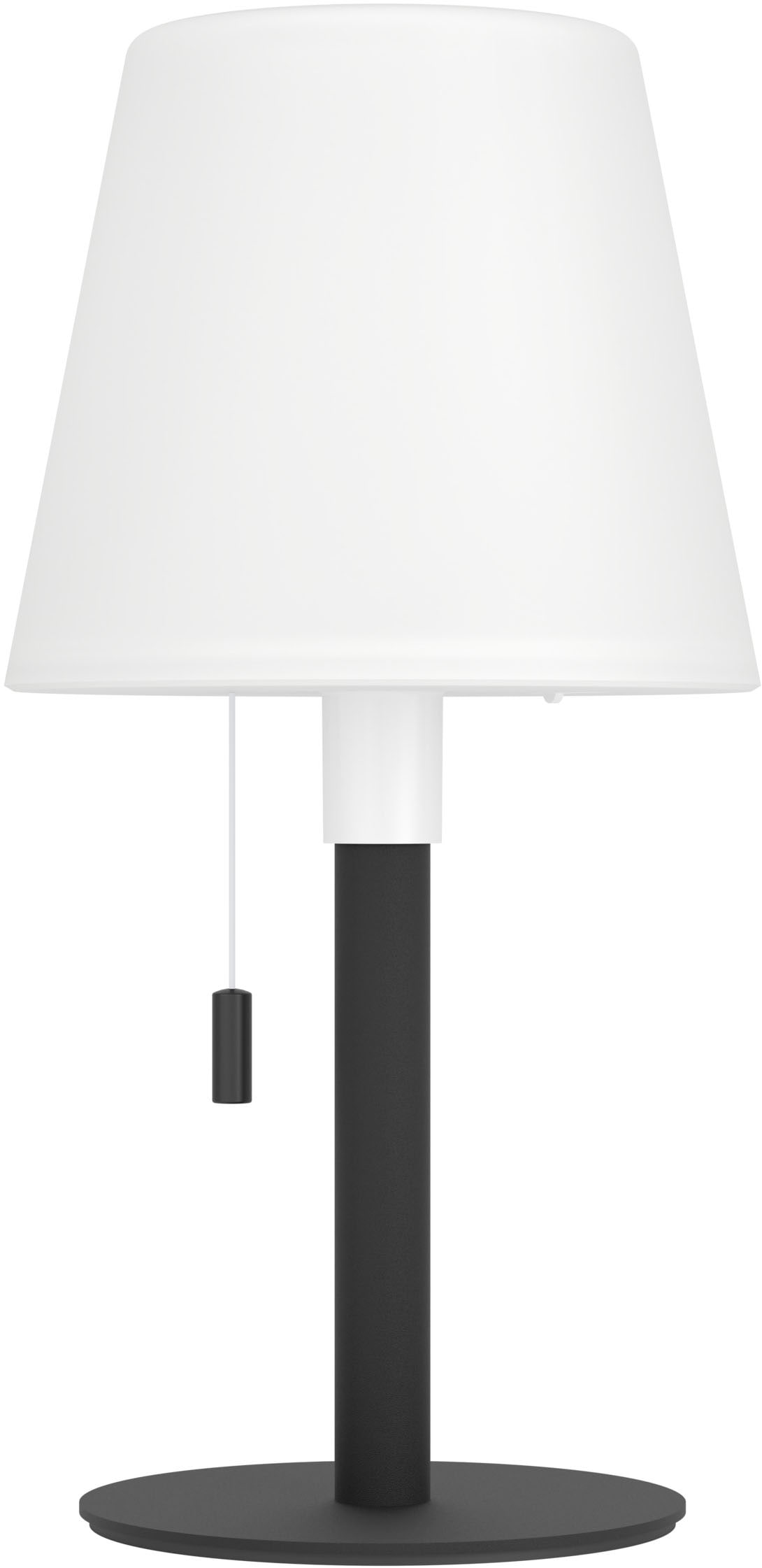 EGLO Tischleuchte »MONTAPALMA Tischlampe - Stahl - SOLAR-LED - 2,2W - IP54« LED-Modul 1 Stk. RGB | Warmweiß Akku Tischleuchte, Außentischleuchte, Gartenlampe, H30 x Ø15 cm