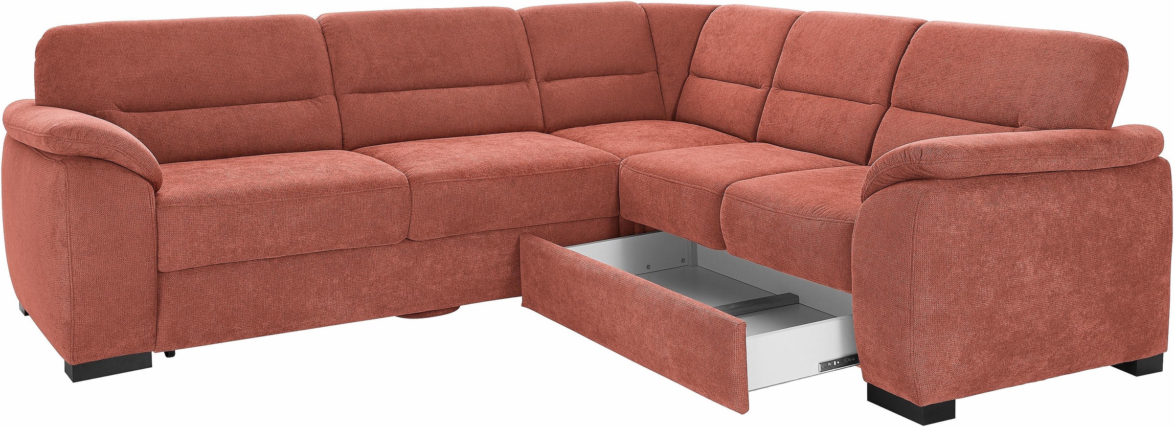 sit&more Ecksofa »Montego L-Form«, wahlweise mit Bettfunktion und Schubkasten