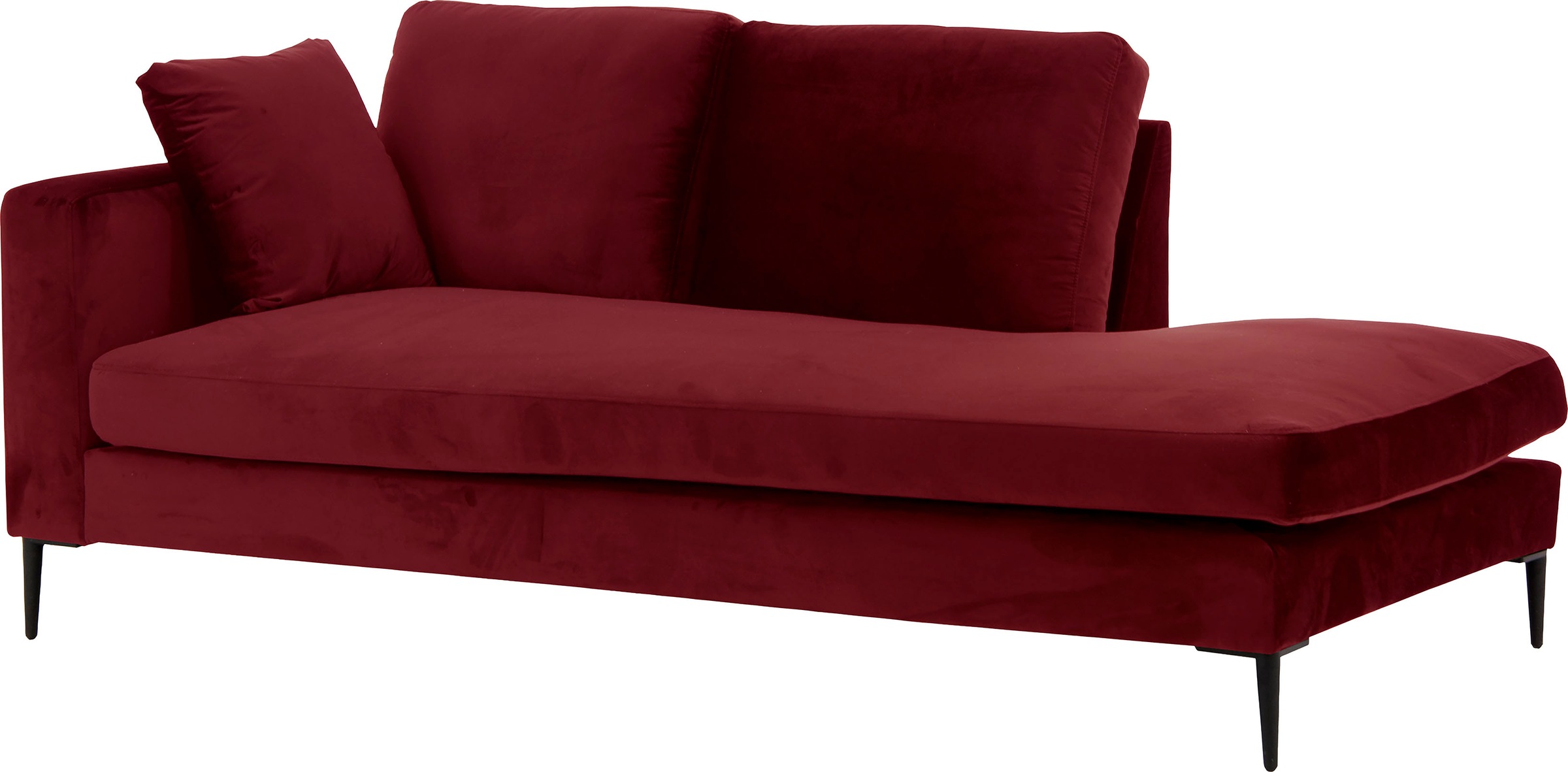 Home affaire Recamiere "Cozy Chaiselongue, Maße B/T/H: 195/97/80 cm" mit lo günstig online kaufen