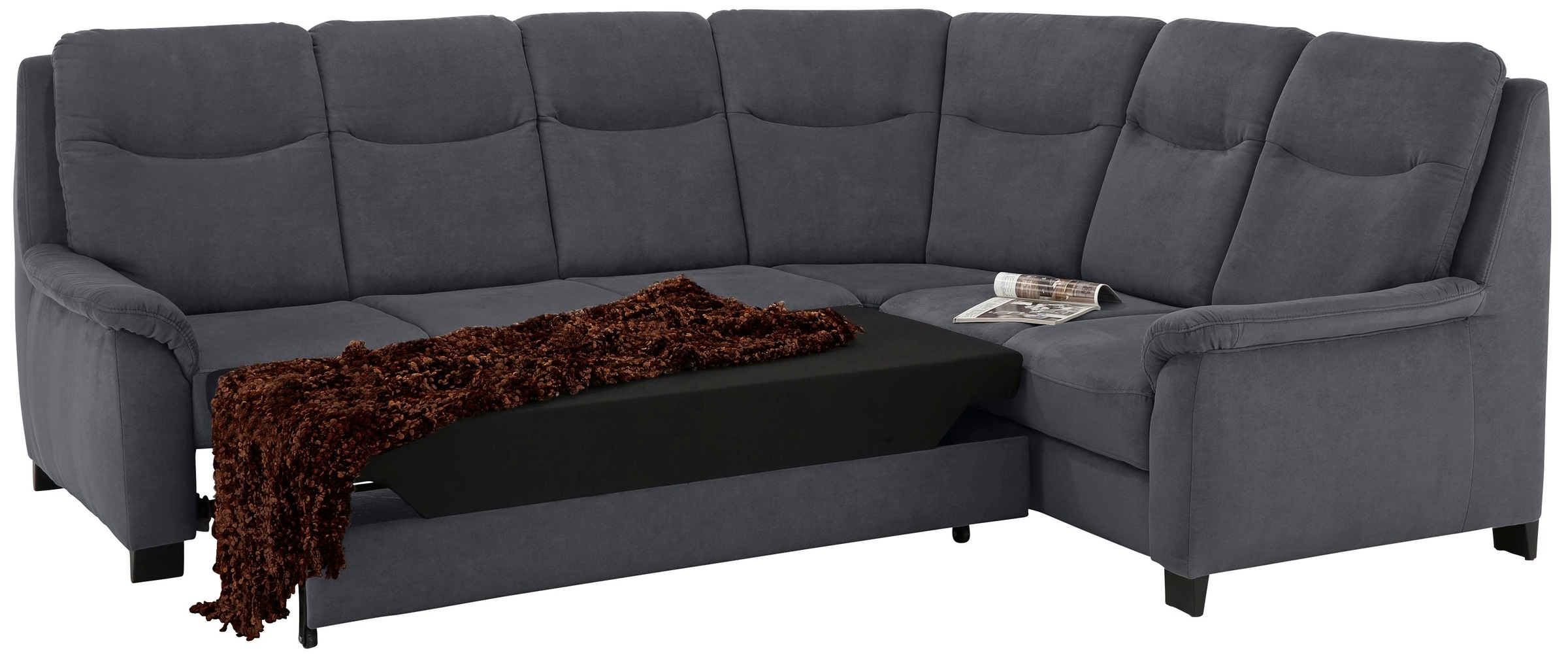 Home affaire Ecksofa »Boccaccio L-Form«, mit Federkern, incl. Kopfteilverstellung, wahlweise Bettfunktion