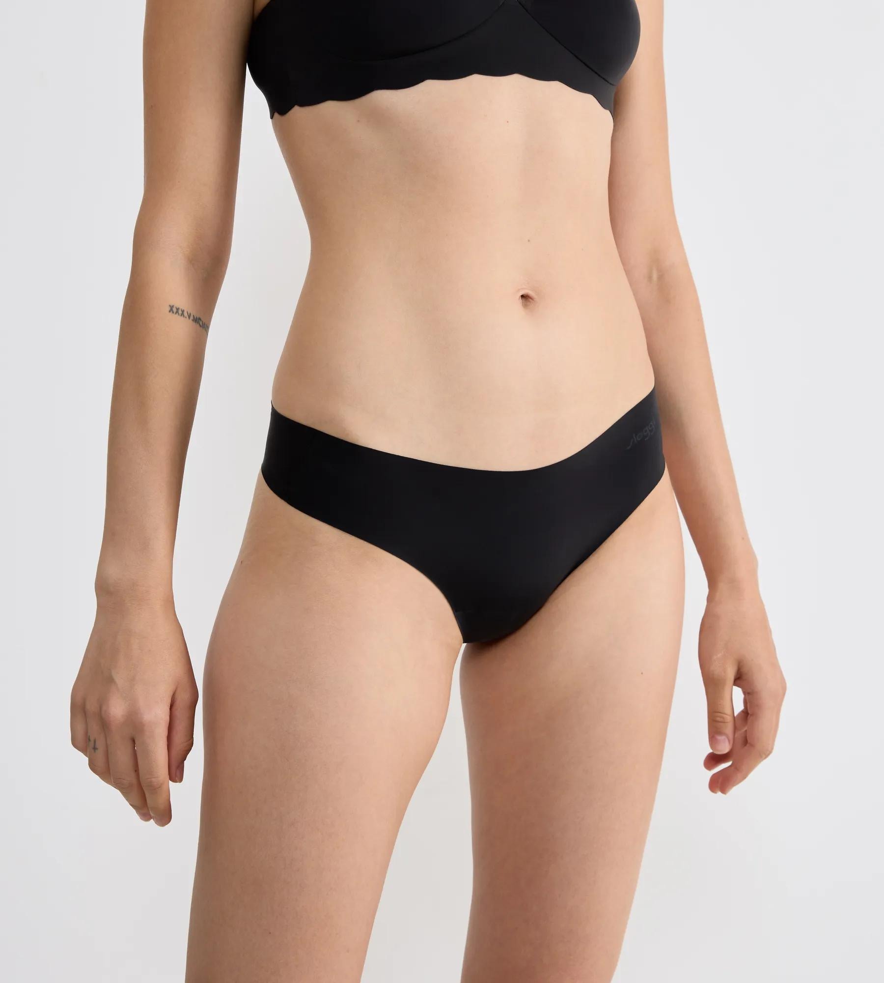 sloggi String »ZERO Microfibre 2.0« 2erPack,  nahtlos, gewellte Abschlüsse, ultraleicht, Hipster-Stil