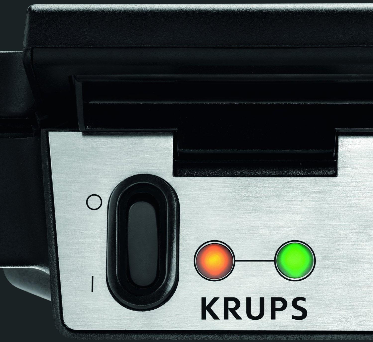 Krups Waffeleisen »FDK251«, 850 W, 2 Belgische Waffeln gleichzeitig, antihaftbeschichtete Platten