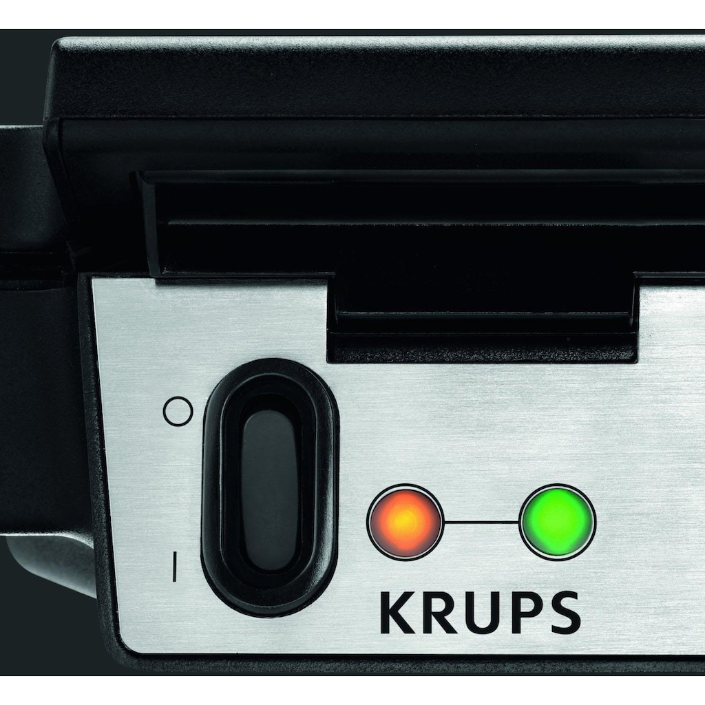 Krups Waffeleisen »FDK251«, 850 W, 2 Belgische Waffeln gleichzeitig, antihaftbeschichtete Platten