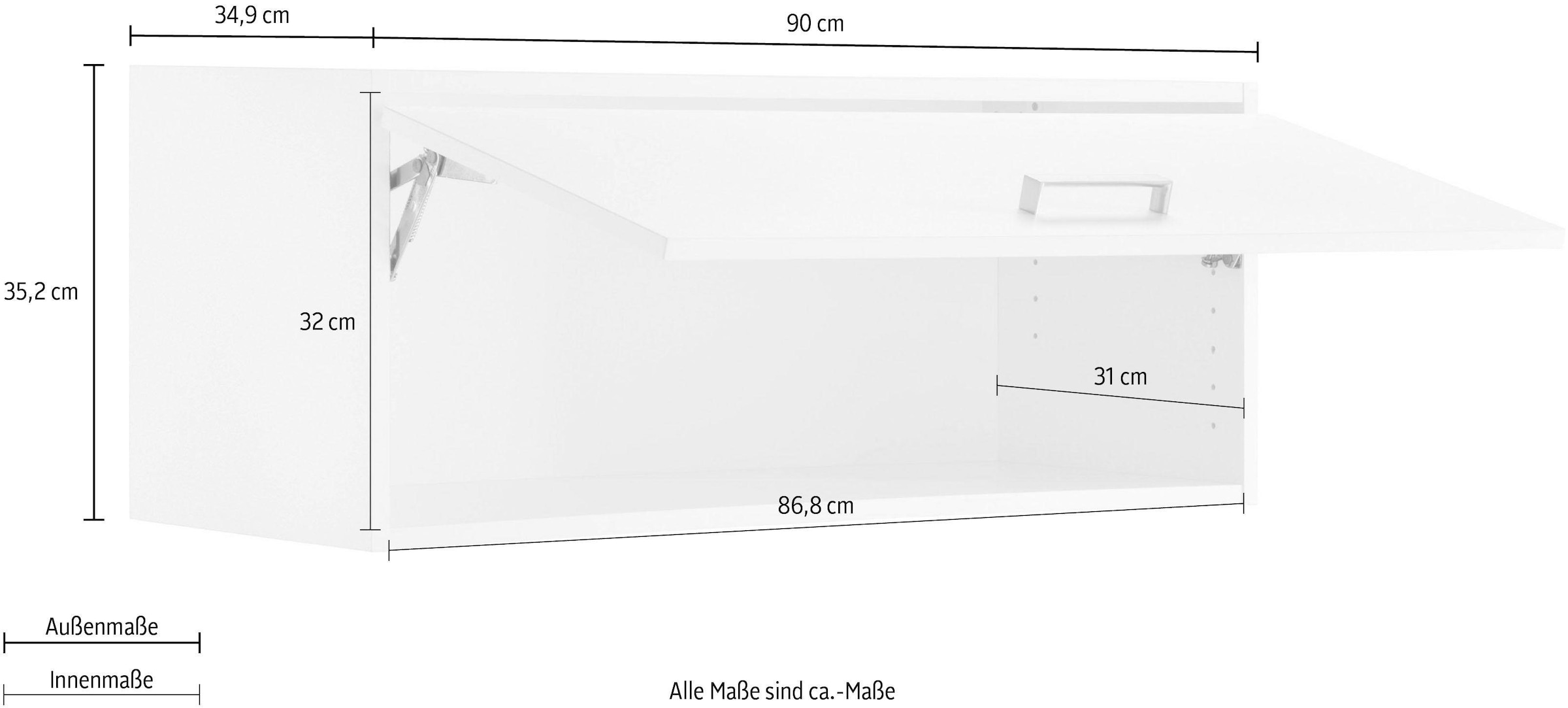 OPTIFIT Klapphängeschrank »Parma«, Breite 90 cm