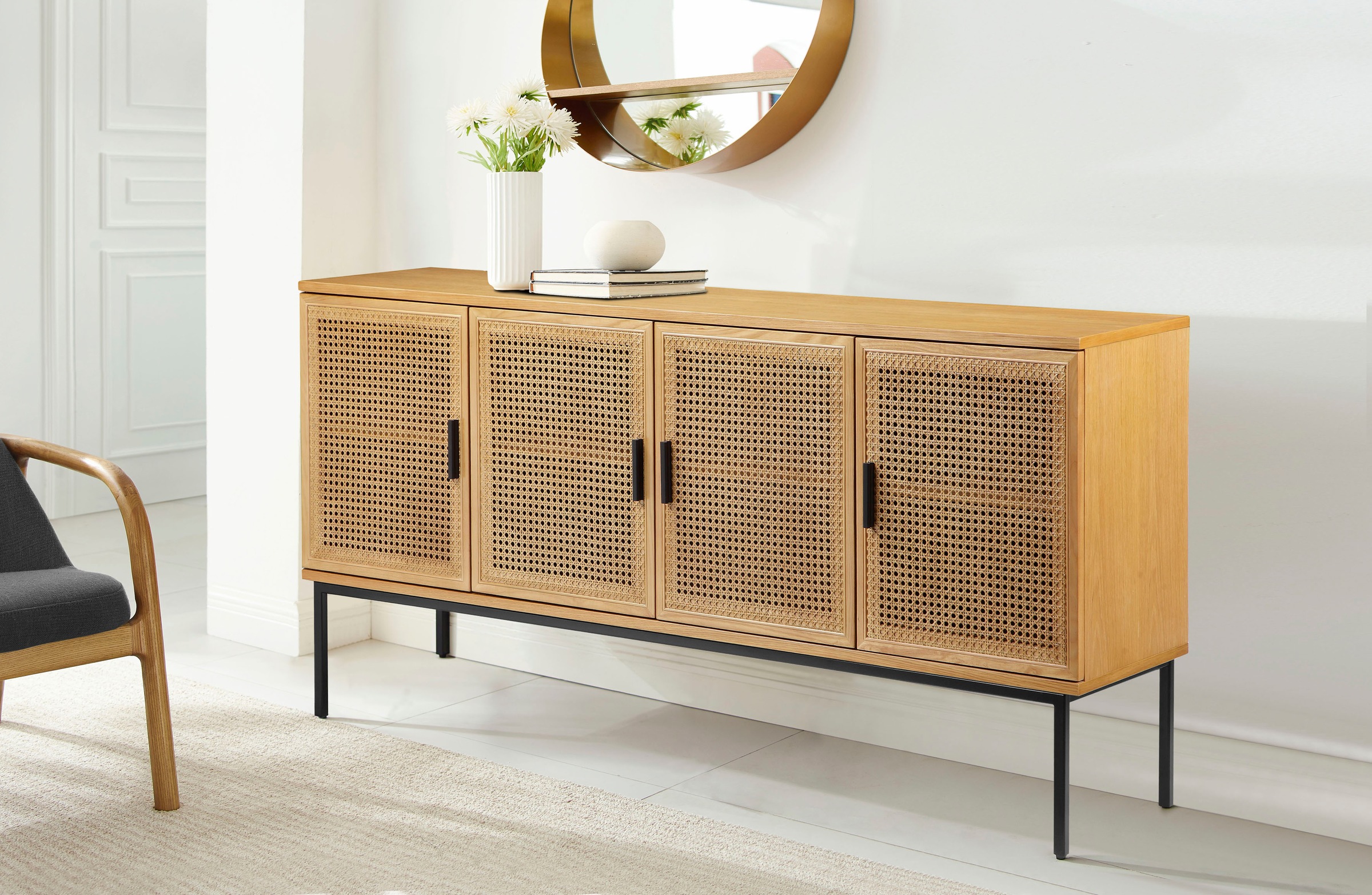 Home affaire Kommode "Feines Geflecht, TOPSELLER, OTTOs Choice", Mit Rattan günstig online kaufen