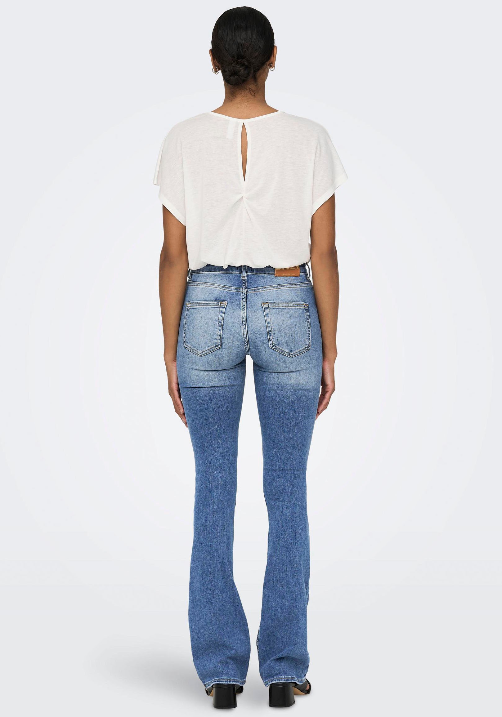 ONLY Bootcut-Jeans "ONLBLUSH – Bootcut-Jeans mit ausgestelltem Bein", bootc günstig online kaufen