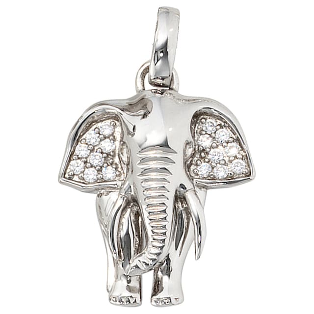 JOBO Kettenanhänger »Anhänger Elefant«, 925 Silber mit Zirkonia online  kaufen | BAUR