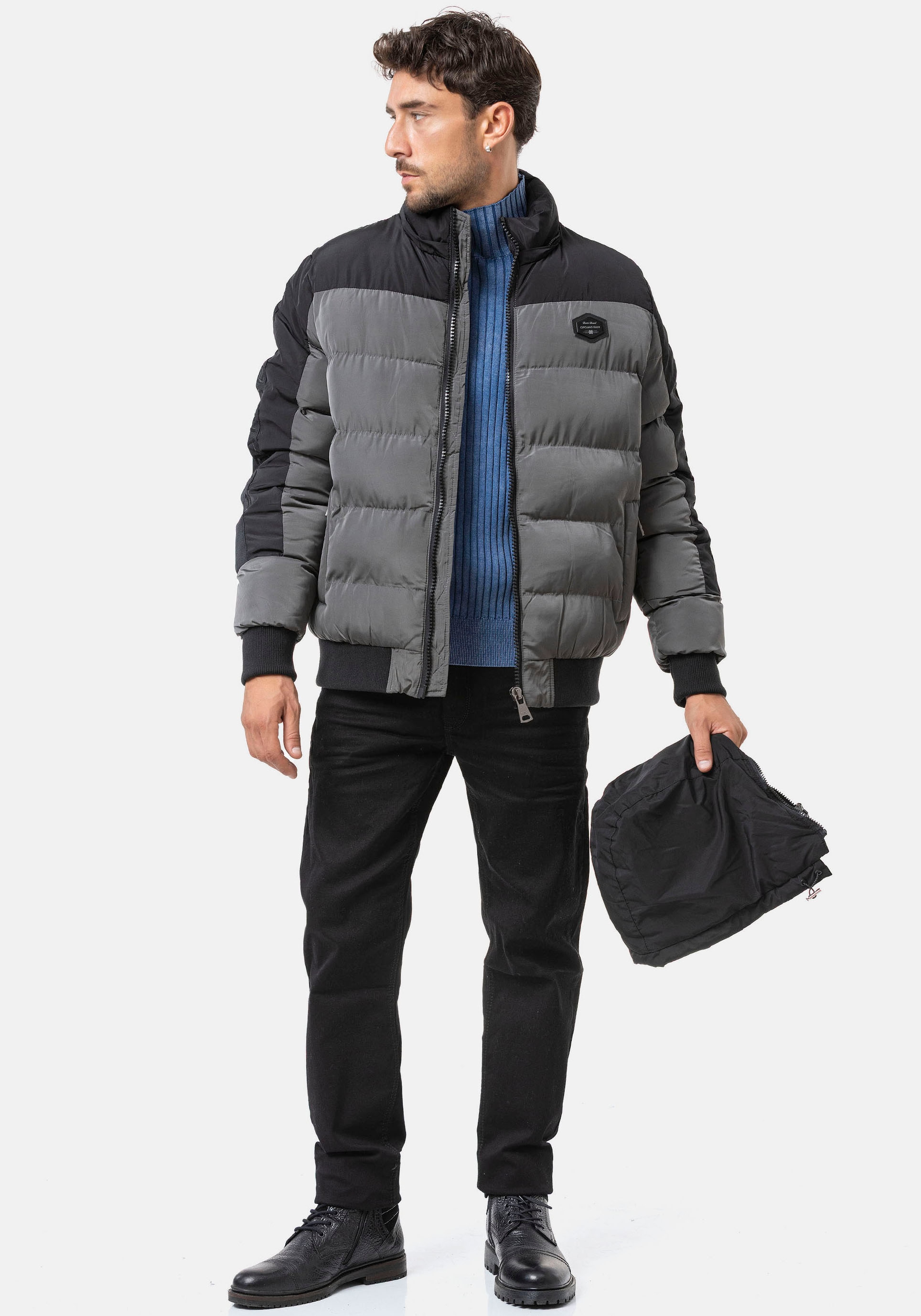 Cipo & Baxx Steppjacke mit Kapuze