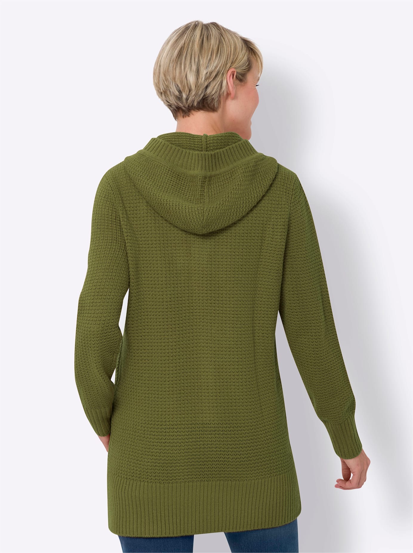 Classic Basics Kapuzenstrickjacke