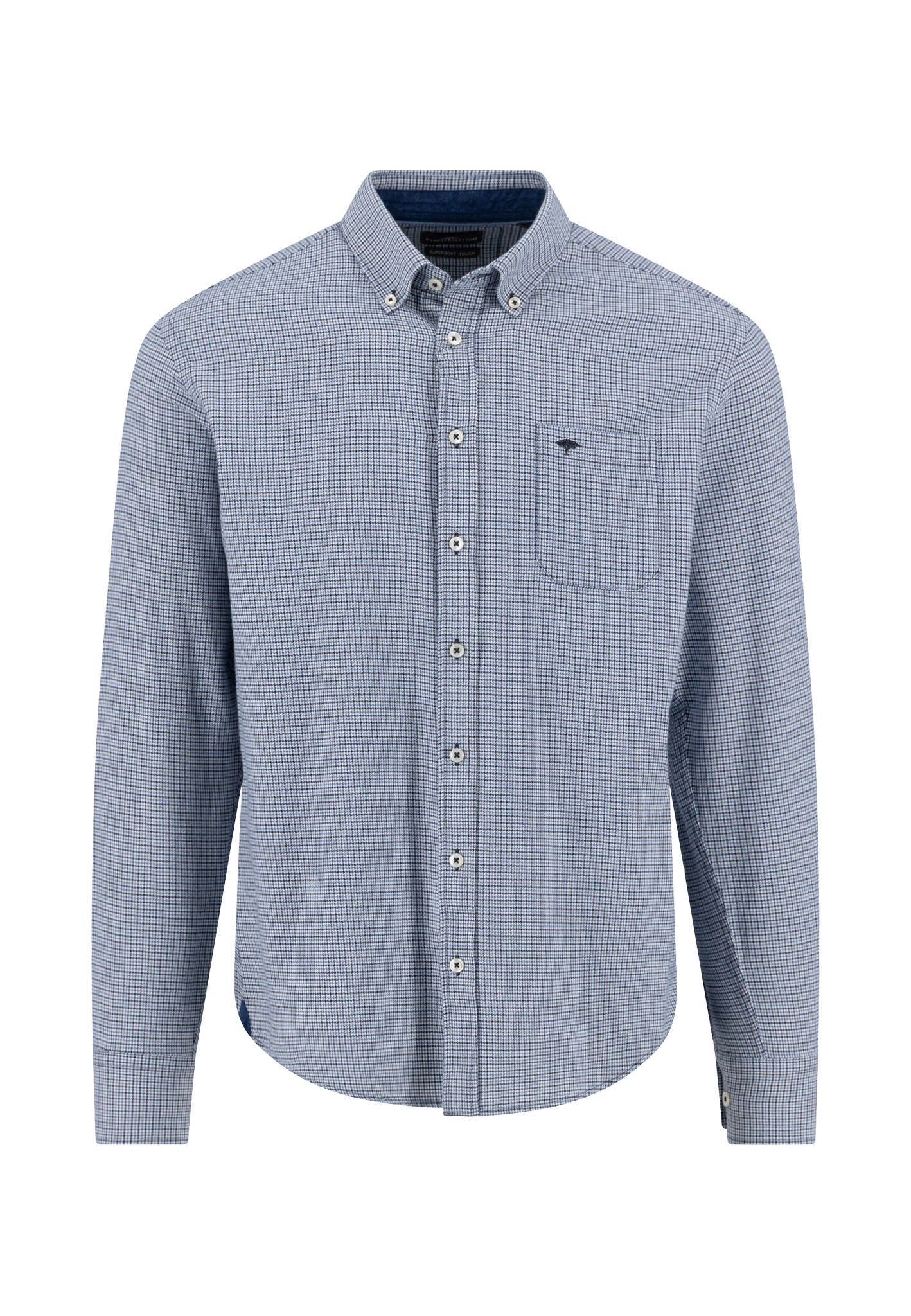 FYNCH-HATTON Langarmhemd mit Logo Stickerei günstig online kaufen