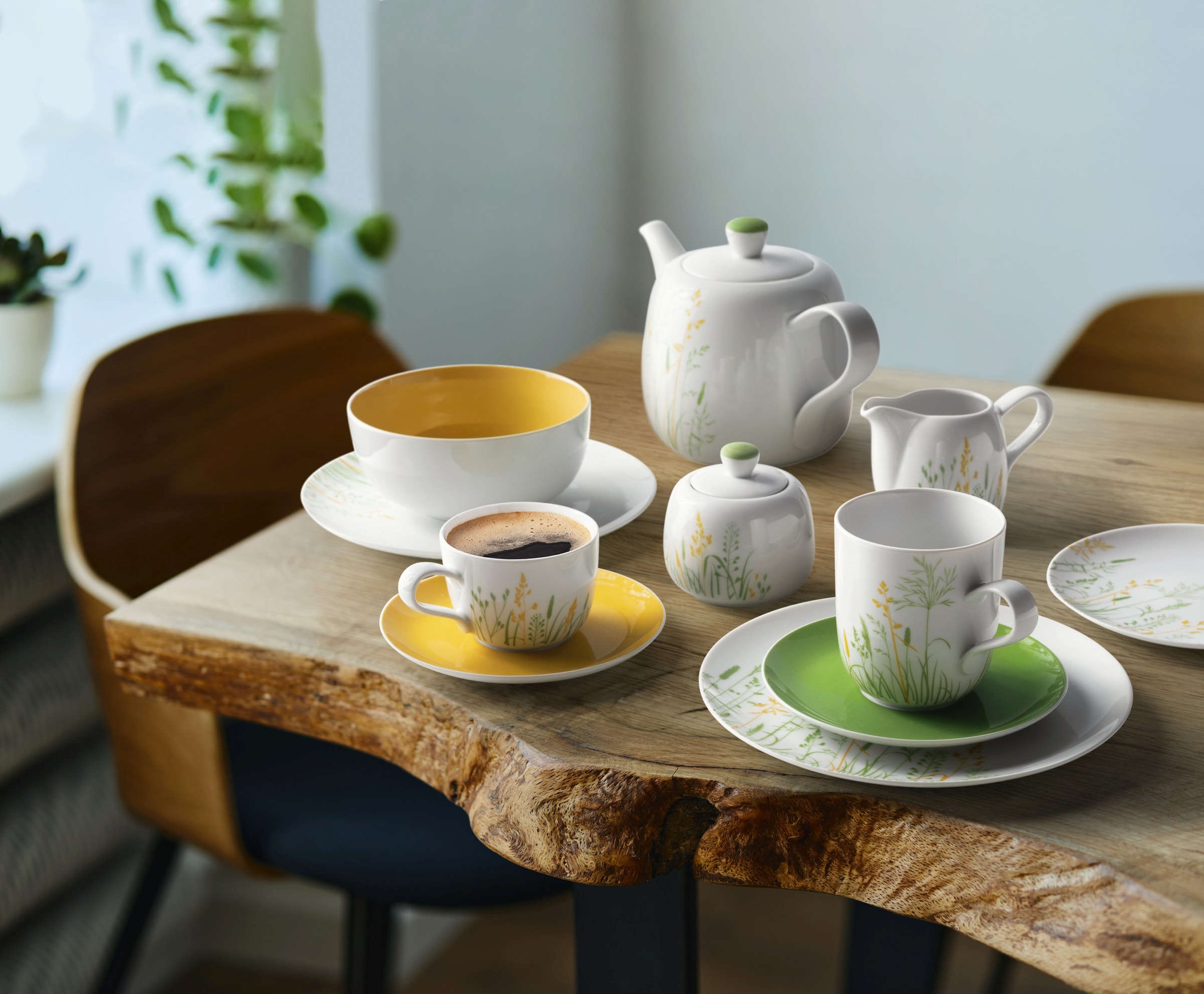 Thumbnail - Seltmann Weiden Untertasse "Liberty - Meadow Grasses curry", (1 St.), Espressountertasse 12 cm