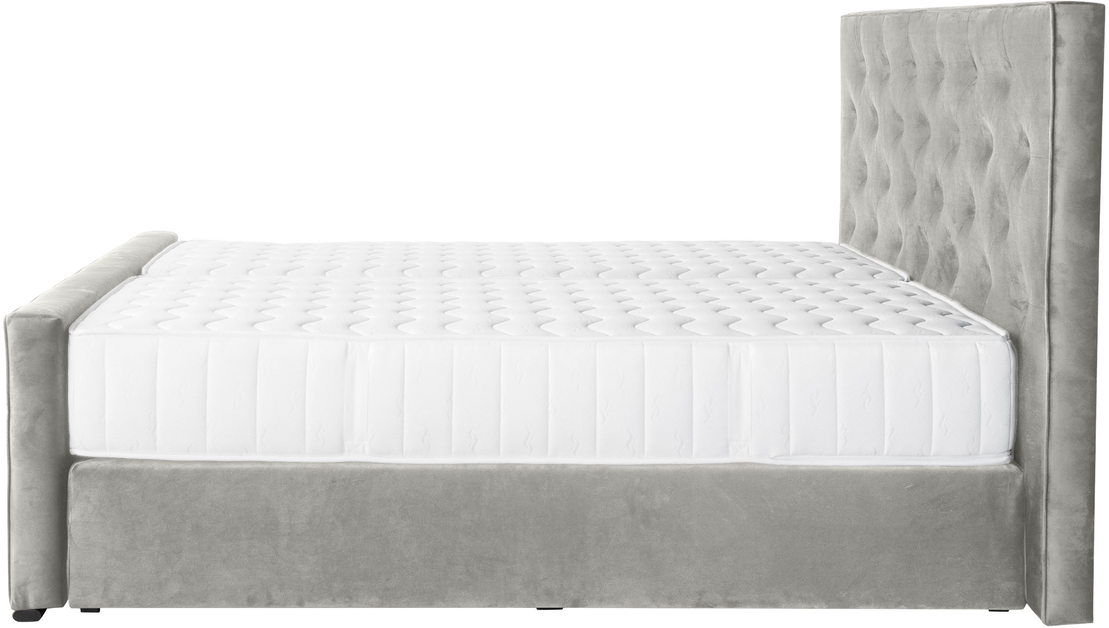 COLLECTION AB Boxspringbett »Florence erhältlich in der Breite 180cm«, inkl. Bettkasten und King-Matratzen (28cm) in H3