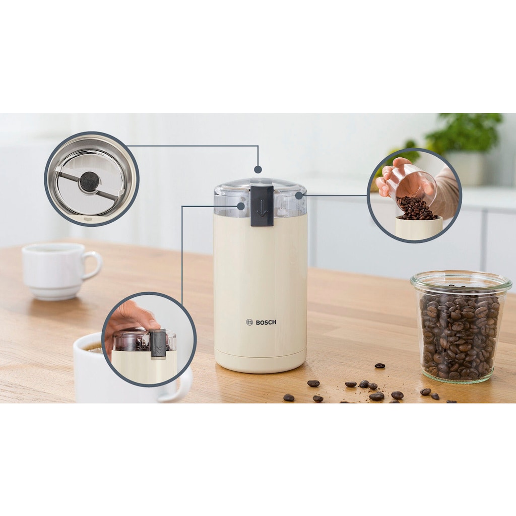 BOSCH Kaffeemühle »TSM6A017C«, 180 W, Schlagmesser, 75 g Bohnenbehälter