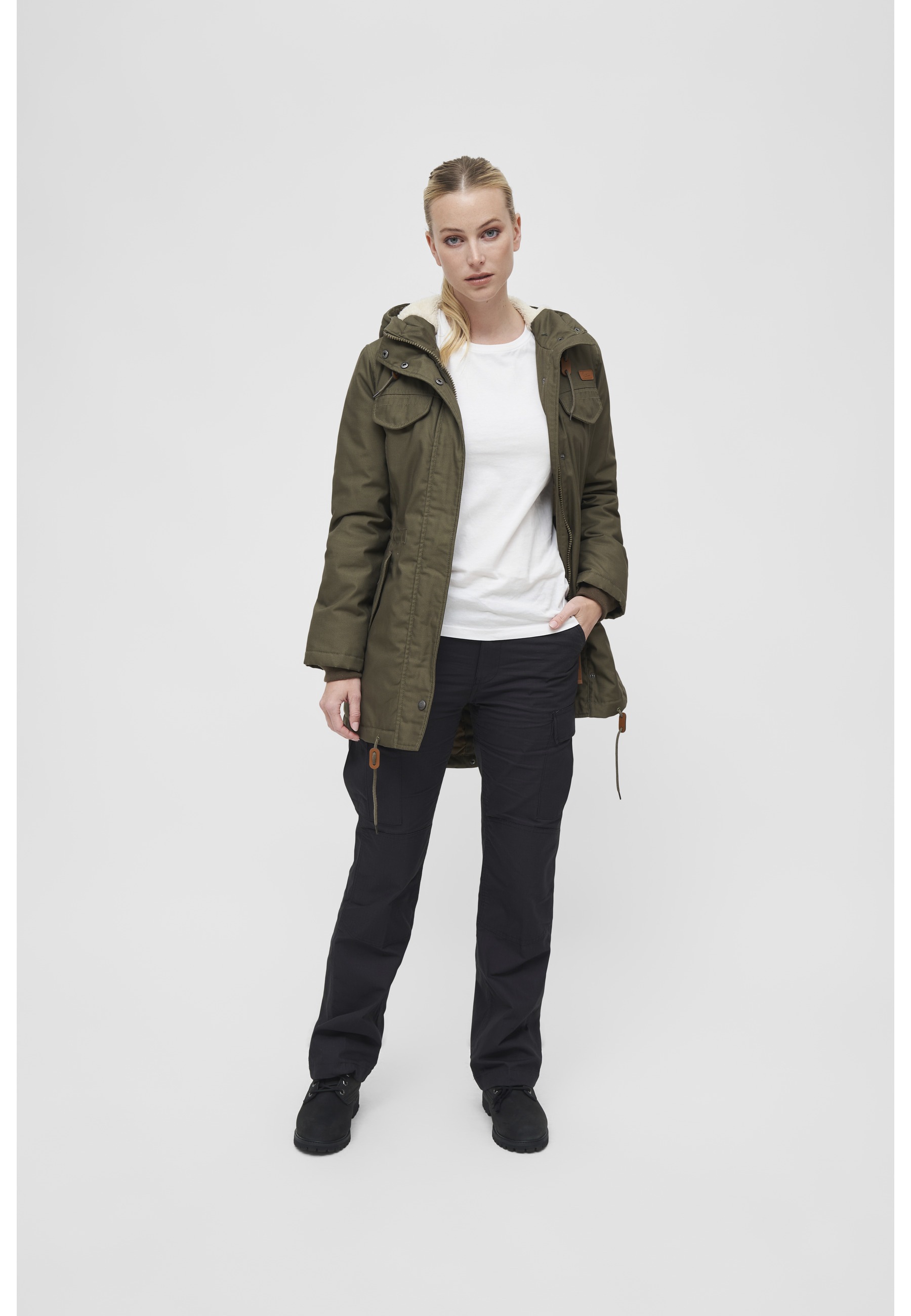 Brandit Parka »Brandit Damen Ladies Marsh Lake Parka« 1 Stk. tlg. mit Kapuze