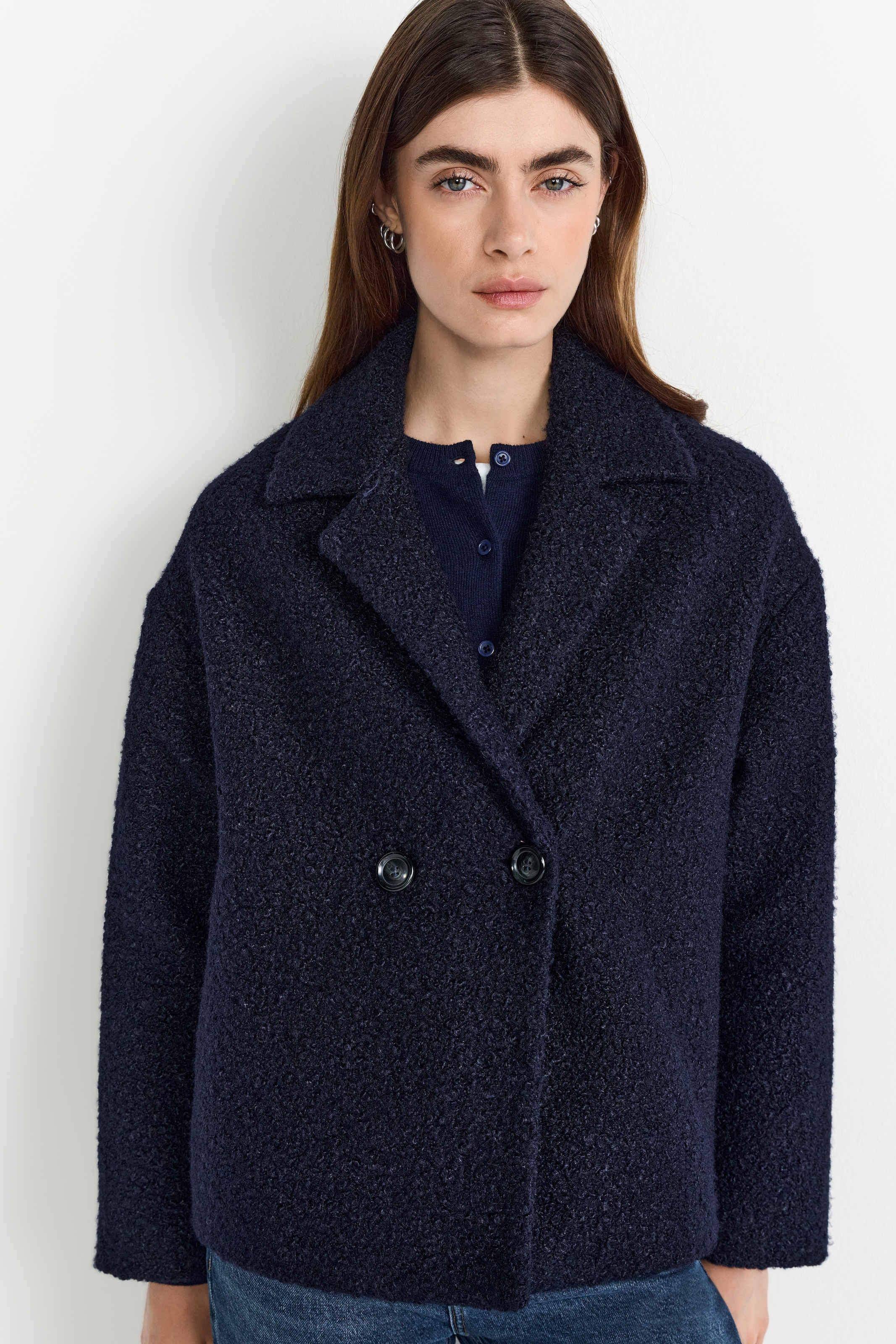 RICHROYAL Kurzjacke mit dezenter Teddy-Oberfläche günstig online kaufen