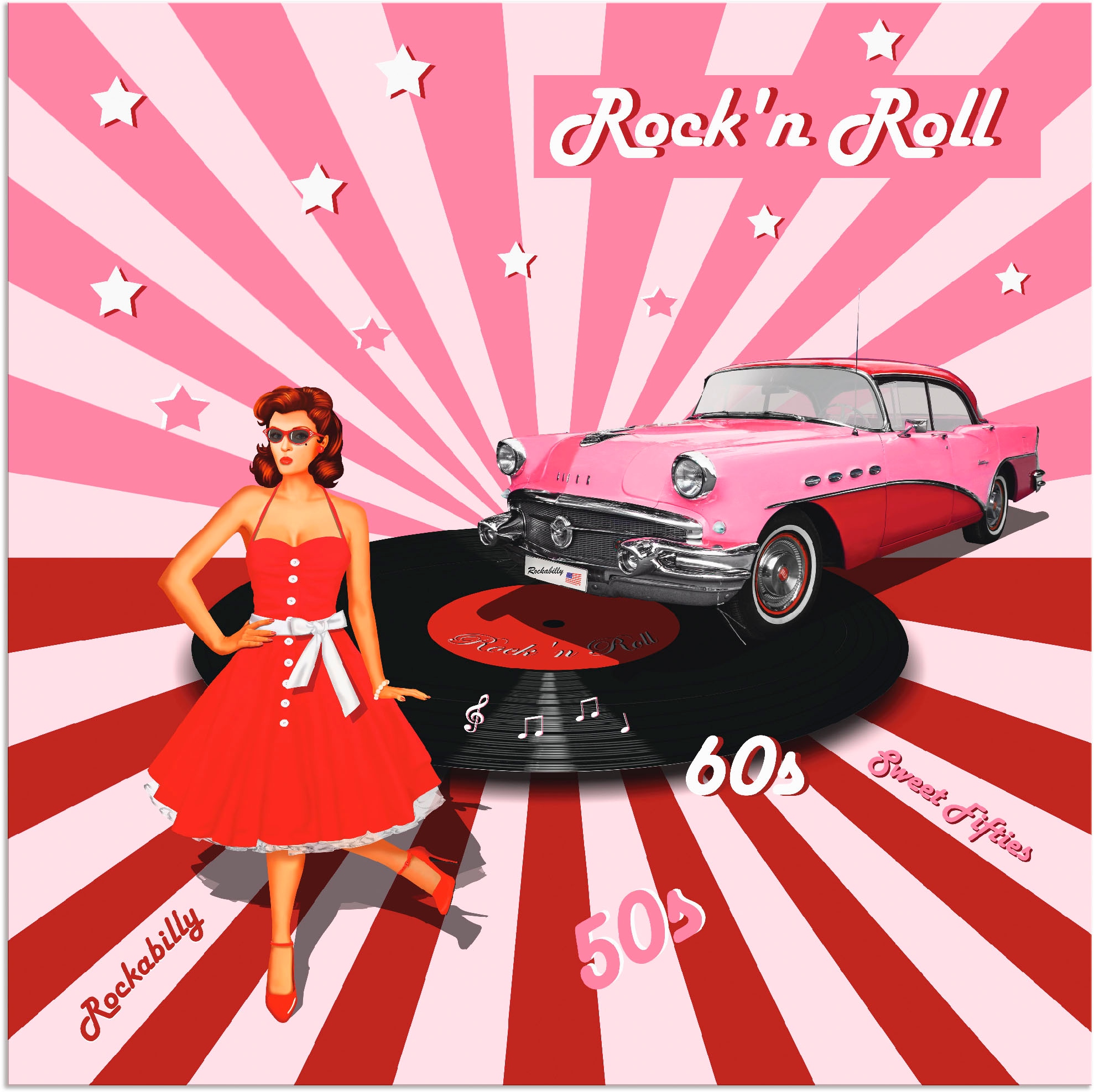 Artland Paveikslas »Rock'n Roll die 50er Jahre...