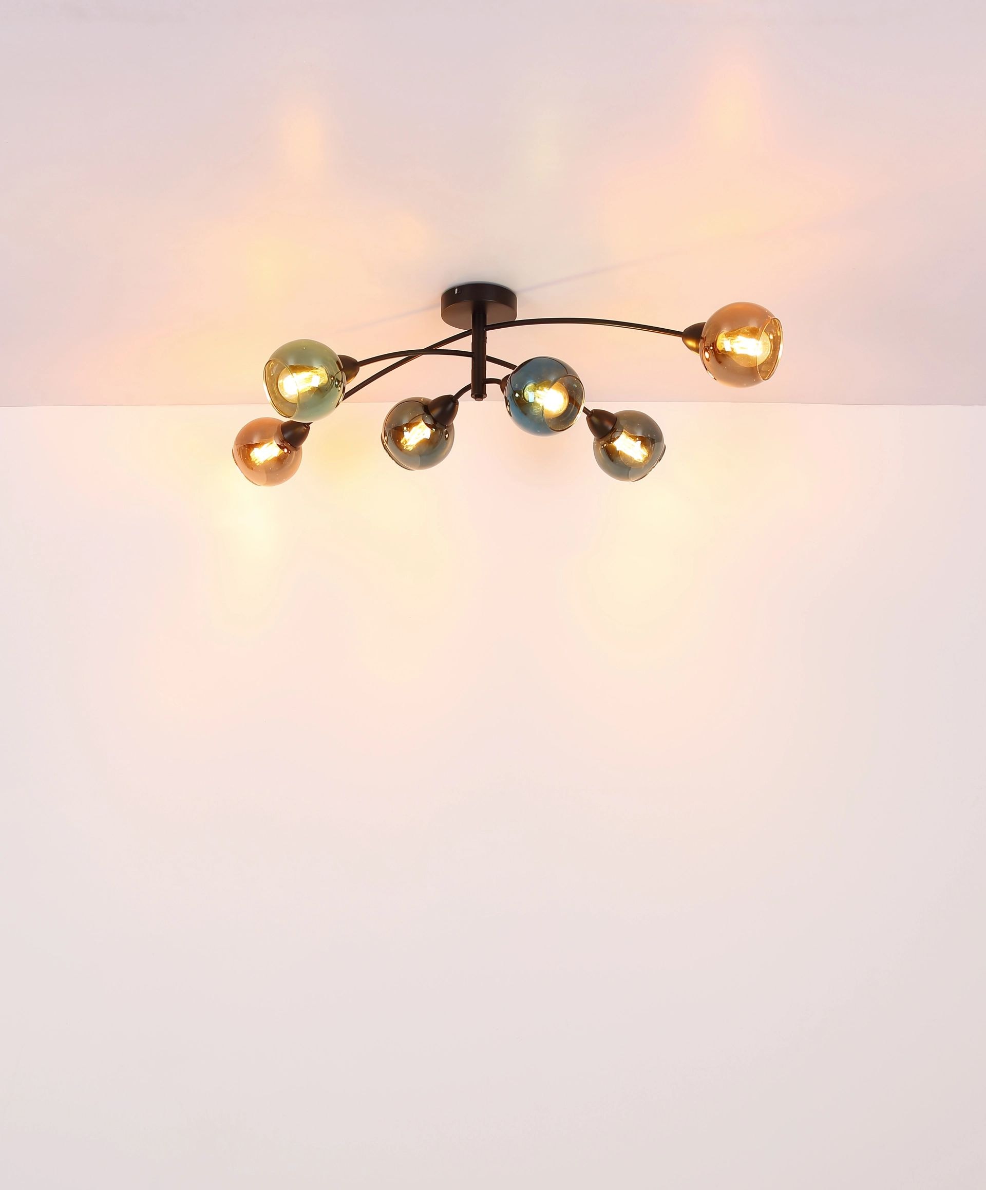 GLOBO LIGHTING LED Deckenleuchte »ZARLONA«, 4 flammig, Leuchtmittel E27 | ohne Leuchtmittel, perfekt für Räume wie das Wohnzimmer, Flur oder Esszimmer