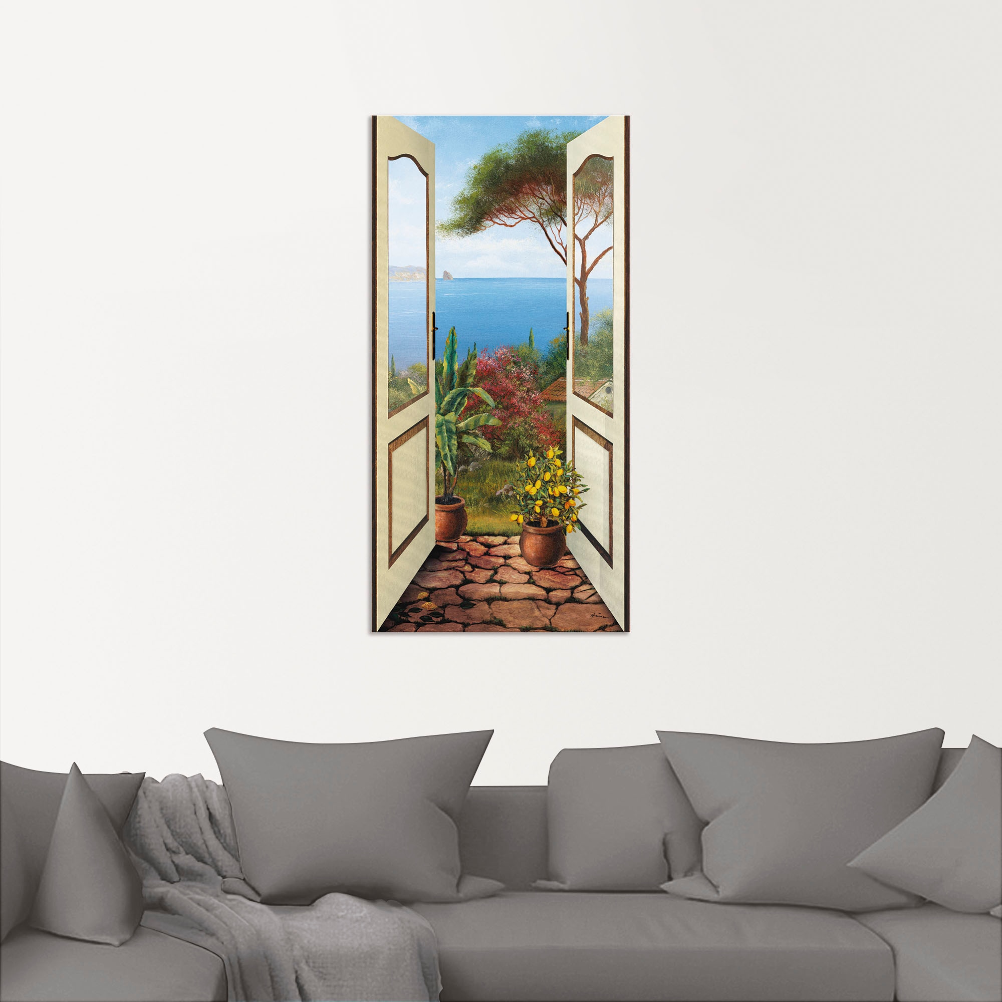 Artland Wandbild »Veranda am Meer«, Küstenbilder, (1 St.), als Alubild, Outdoorbild, Leinwandbild, Poster, Wandaufkleber