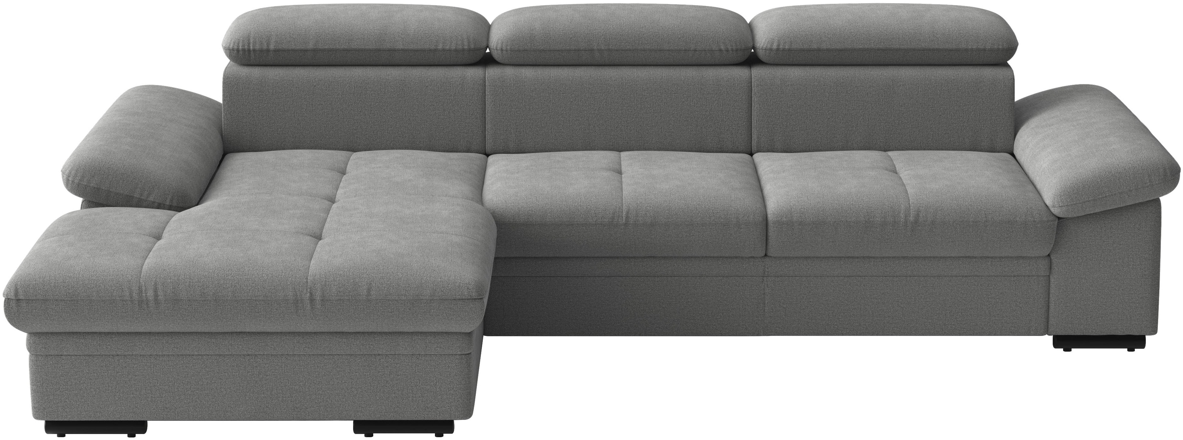 sit&more Ecksofa "Viola L-Form, B: 260 cm, Arm- & Kopfteilverstellung" optional Schlaffunktion,inkl Armteil- & Kopfteilverstellung