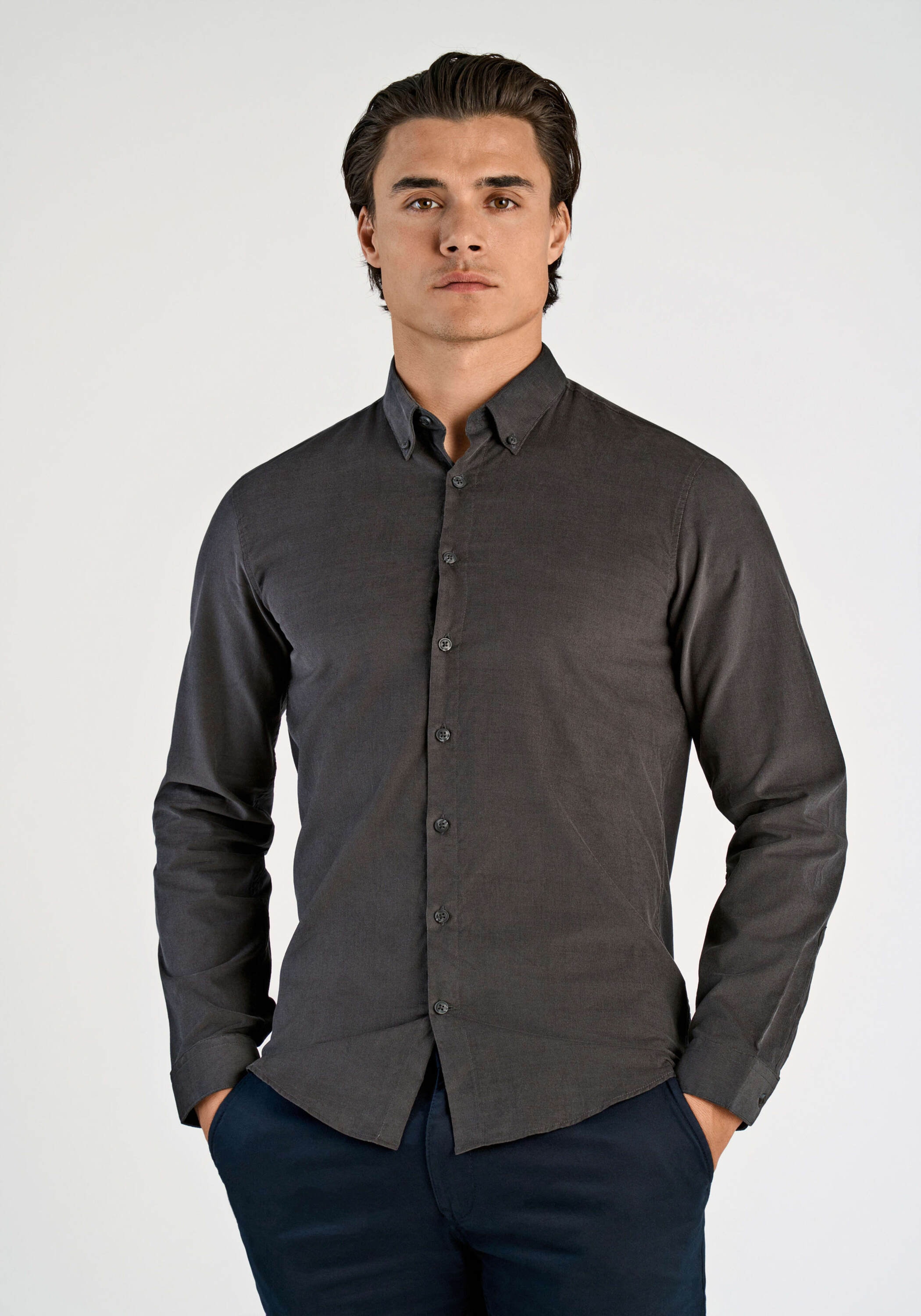 LINDBERGH Langarmhemd "Cordhemd Relaxed Fit" günstig online kaufen