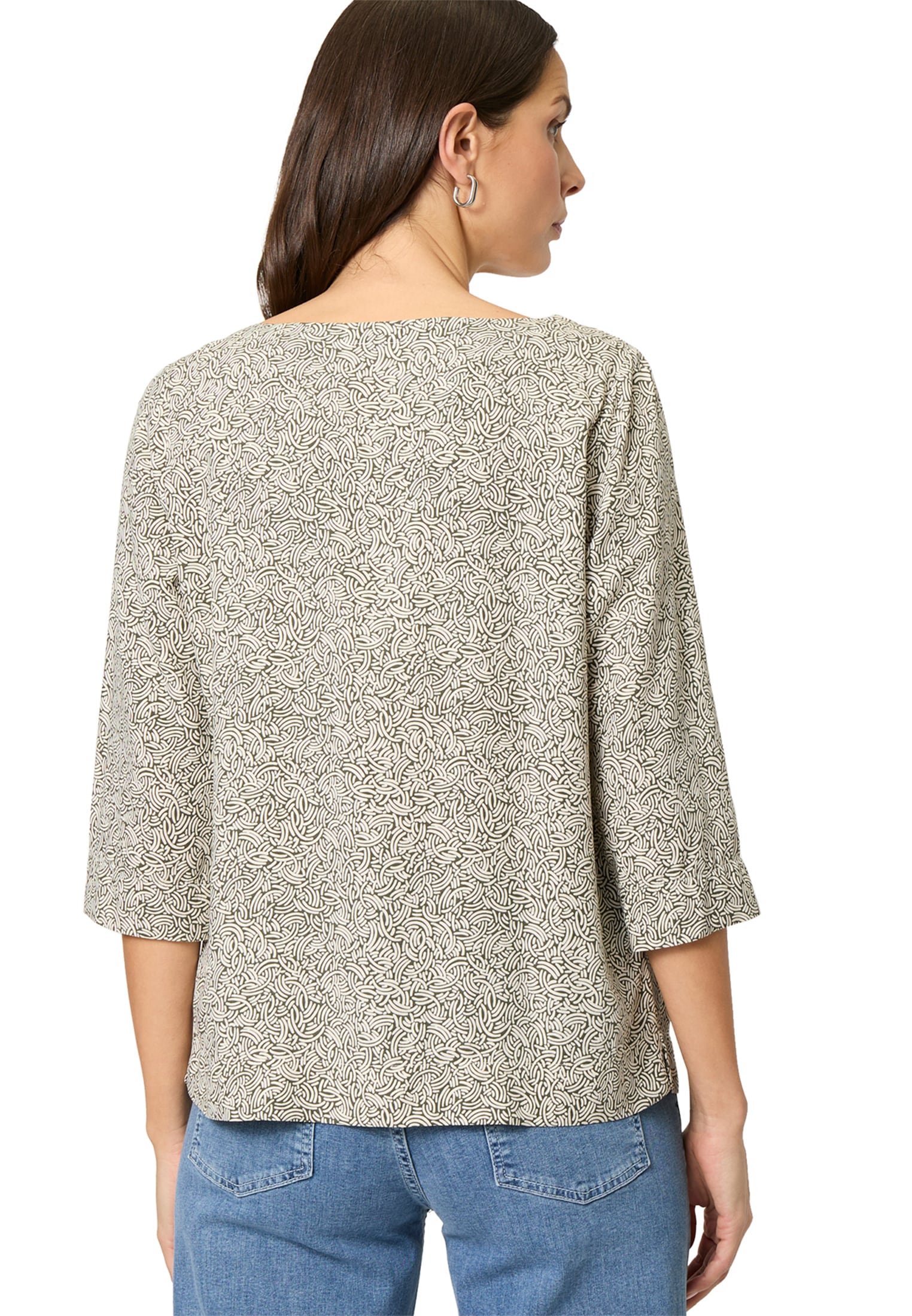 Zero Klassische Bluse »zero Bluse mit Dreiviertelarm«