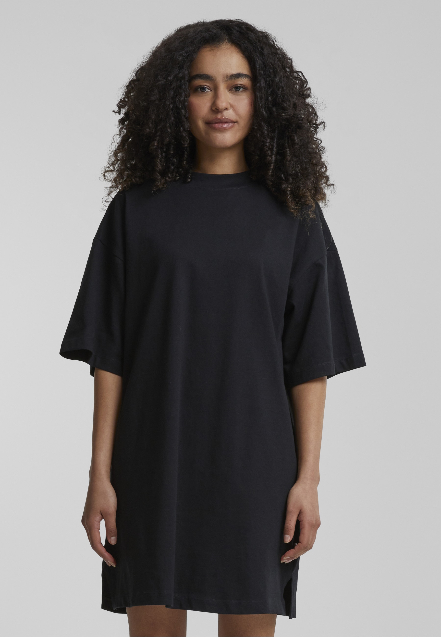 URBAN CLASSICS A-Linien-Kleid »Urban Classics Damen Ladies Organic Heavy Oversized Tee Dress« 1 Stk. tlg.