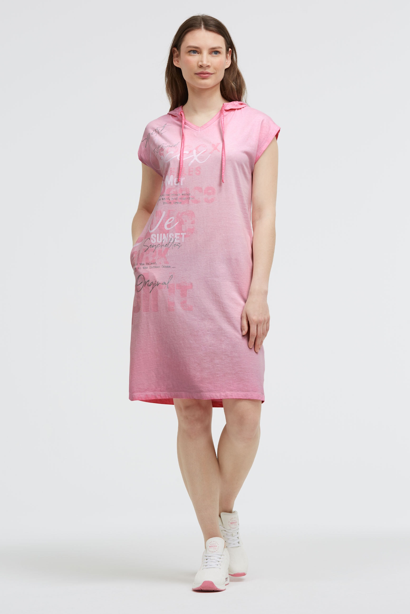 SOCCX Sommerkleid Eingrifftaschen mit Taschen