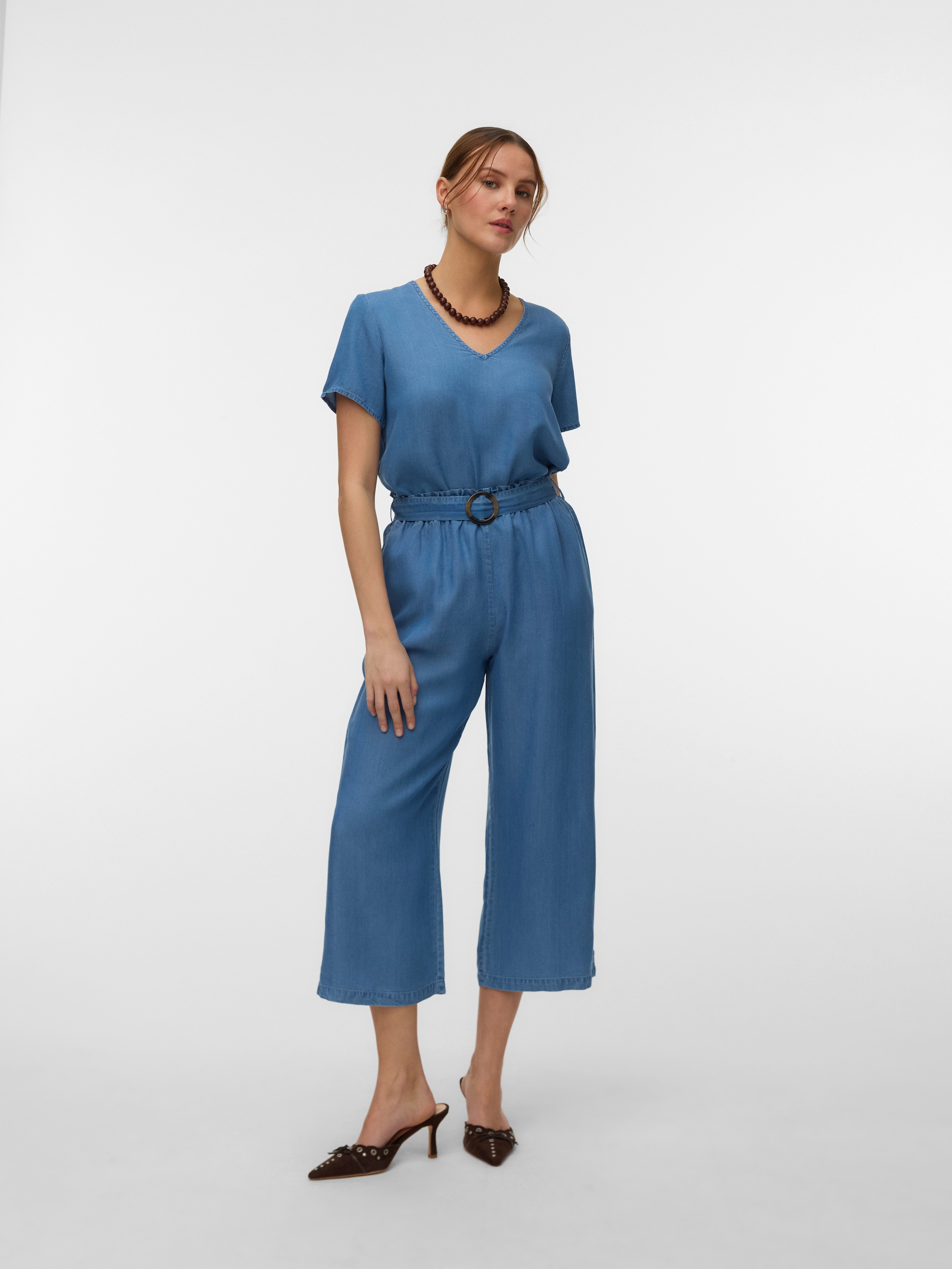 Vero Moda V-Shirt »VMBREE SS V-NECK TENCEL TOP« Viskose, regular fit