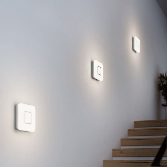 steinel LED Wandleuchte »RS«, 360Â° Bewegungsmelder, Warmweiß,Innenleuchte, Edelstahl kaufen | BAUR