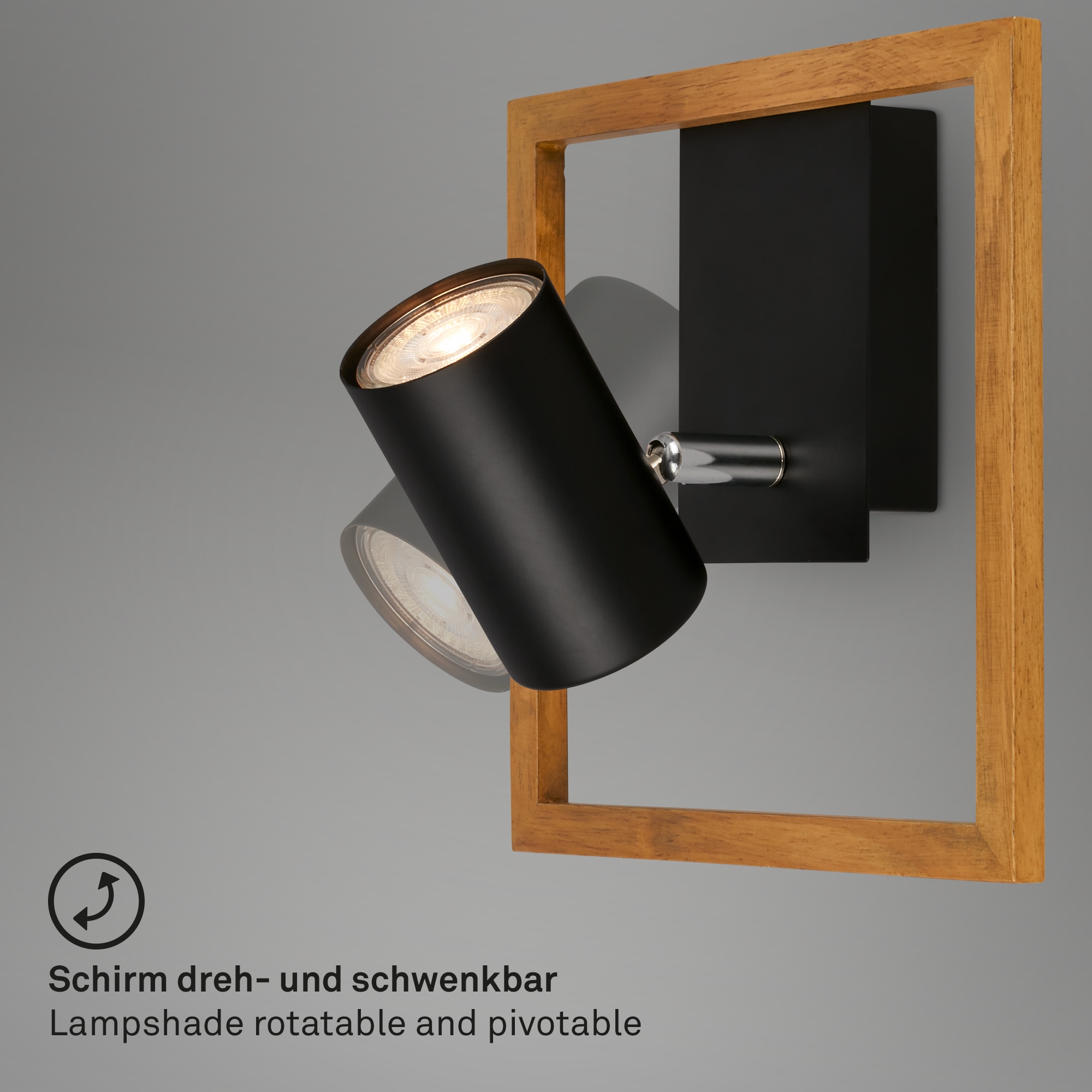Briloner Leuchten Wandstrahler »Spot FREY«, Spot dreh-/schwenkbar, für LED Leuchtmittel 1 x GU10