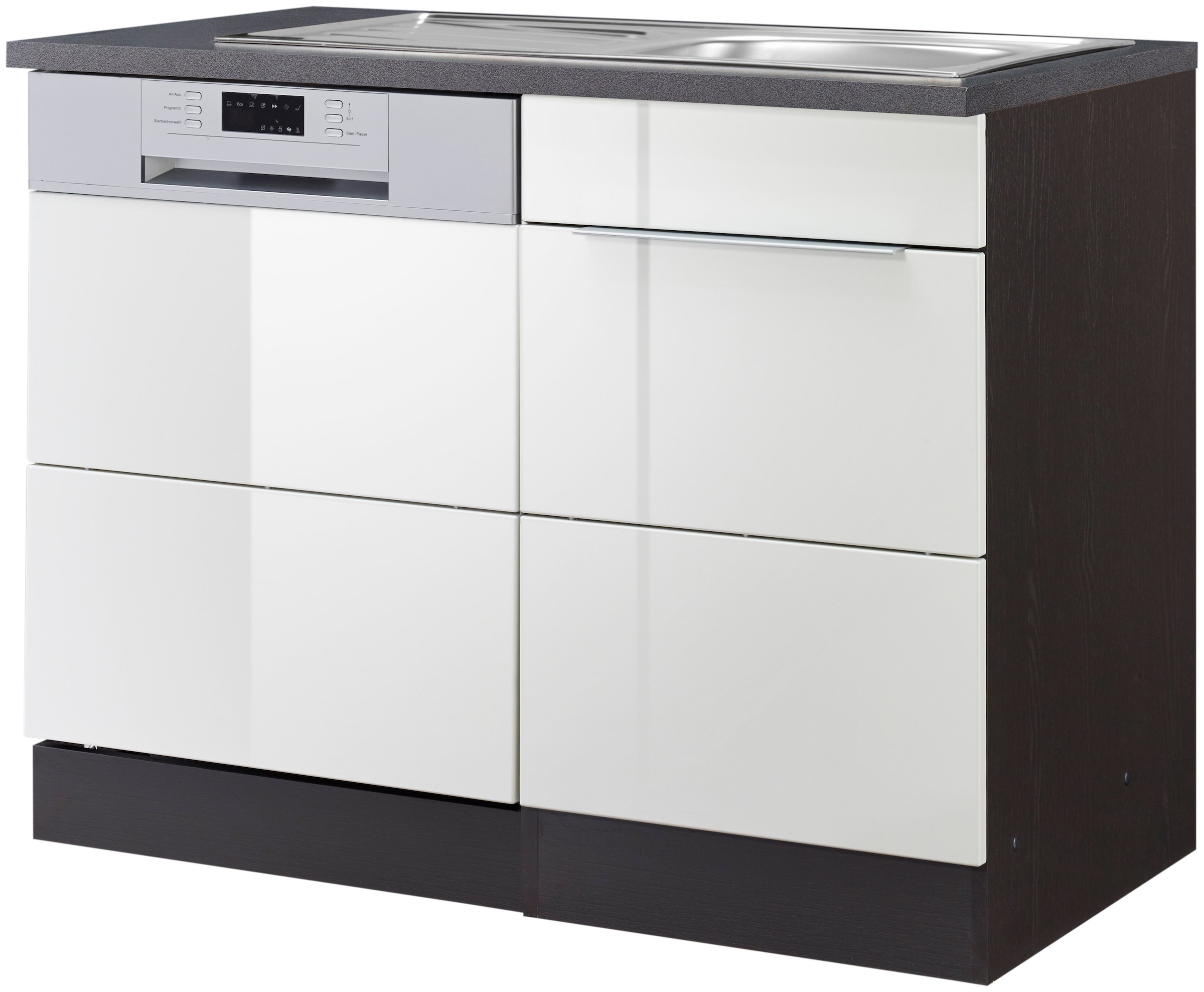 Spülenschrank »KS-Brindisi«, 110 cm breit, inkl. Möbeltür für Geschirrspüler sowie...