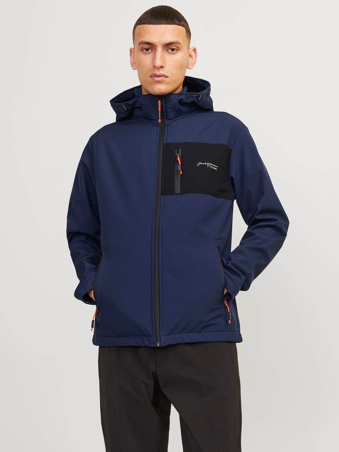 Softshelljacke »JJ JJTYSON SOFTSHELL JACKET«, mit Kapuze