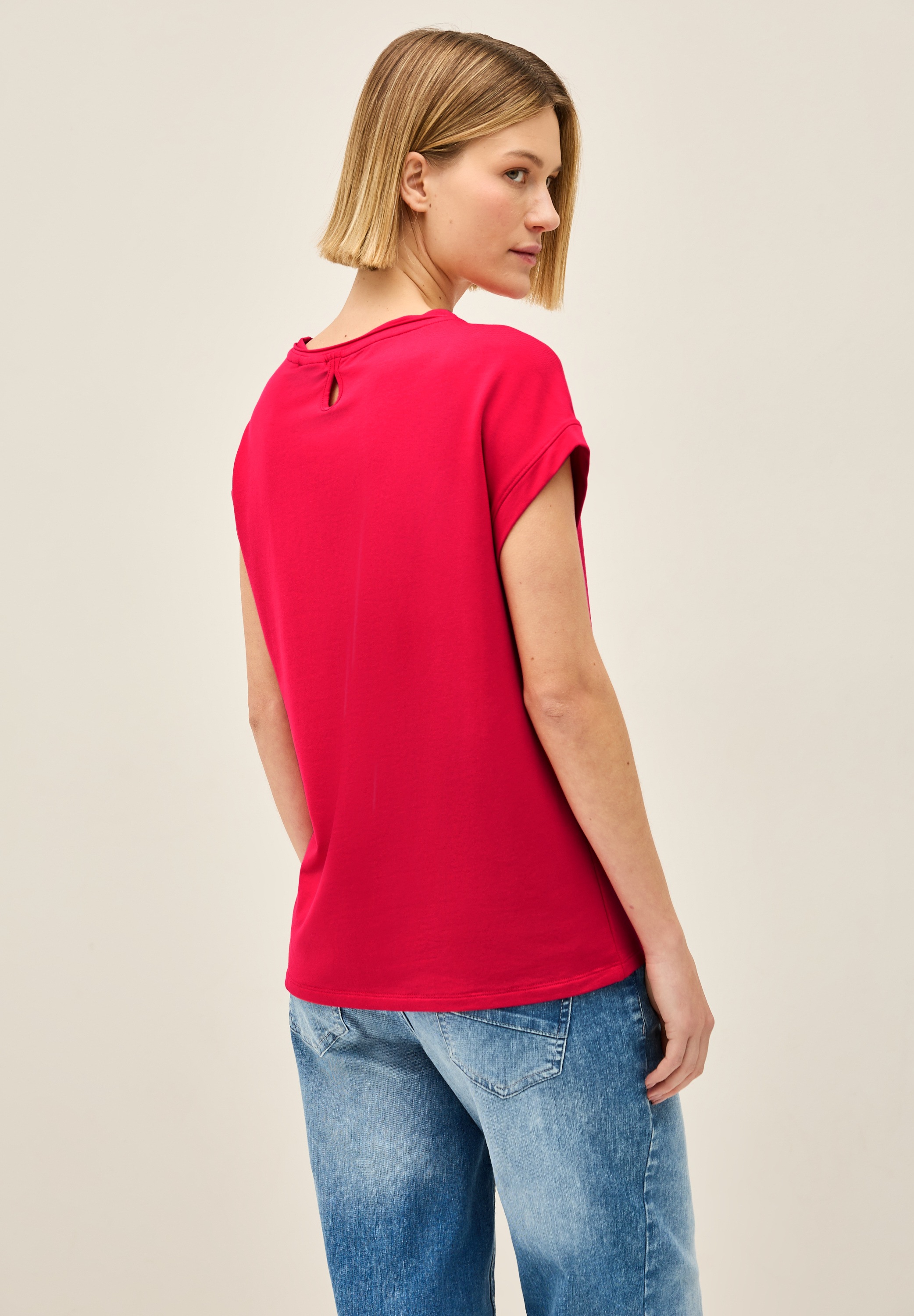 Cecil T-Shirt, aus Baumwolle mit Stretchante günstig online kaufen