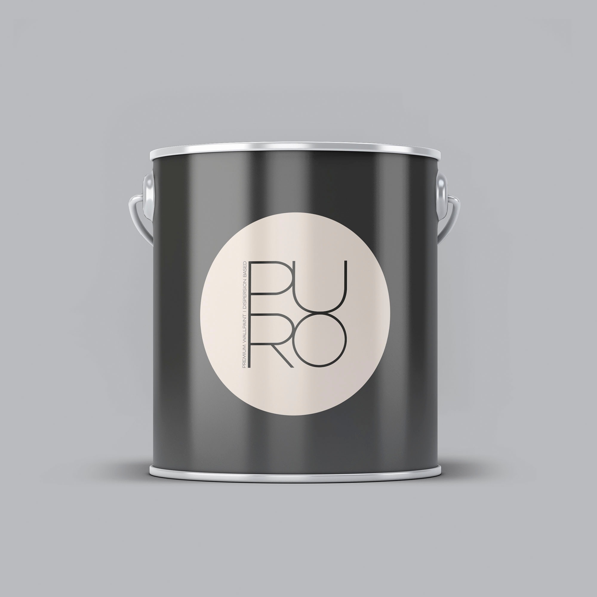 A.S. CRÉATION Wandfarbe "Premium Innenwandfarbe PURO Tuchmatt cool grey", 2,5 l 2,5mlc1002 cool grau, Farben, ideal für Wohnzimmer, Schlafzimmer,