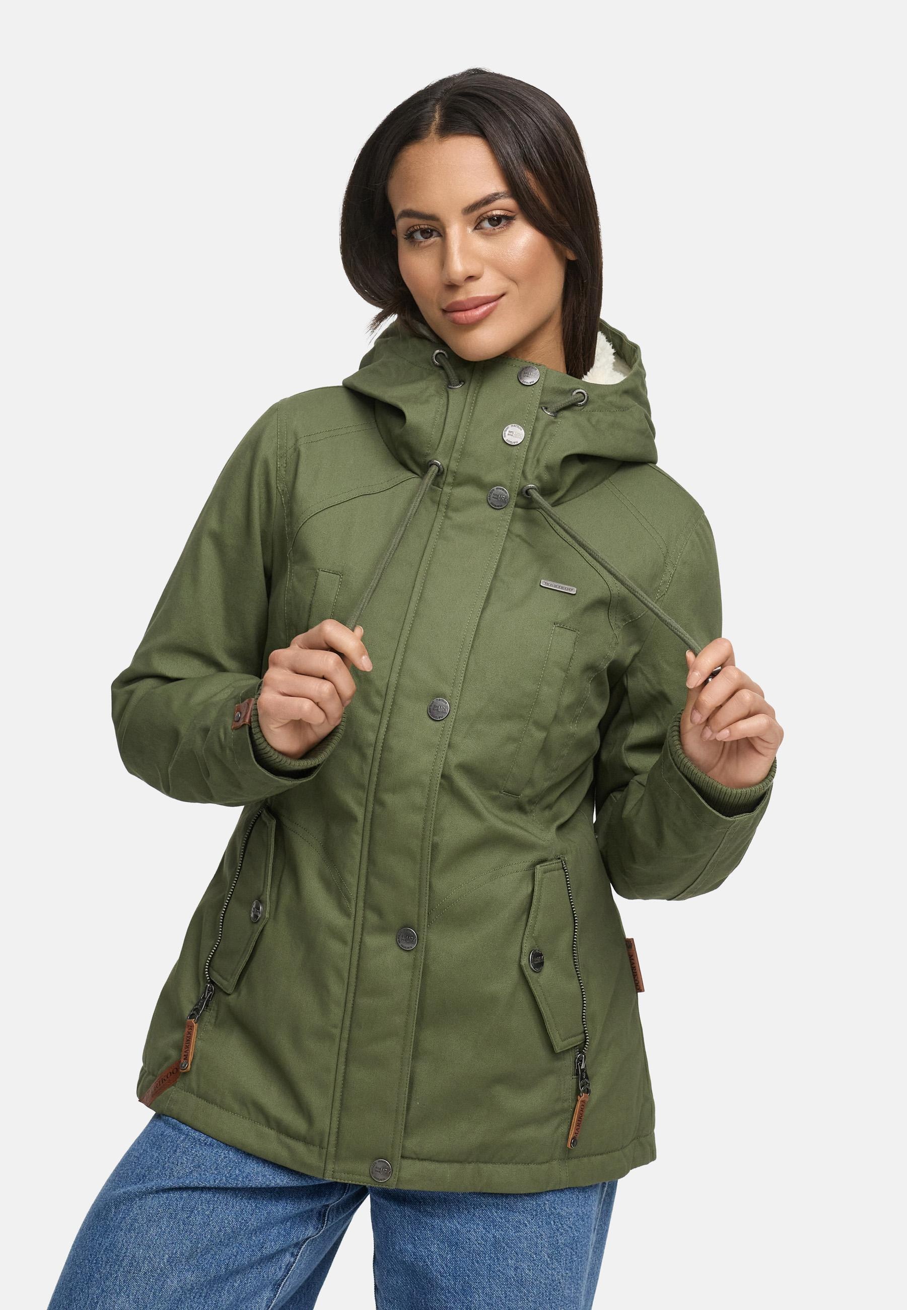 Marikoo Winterjacke »Bikoo«, mit Kapuze, sportliche Damen Outdoor Baumwolljacke mit Kapuze