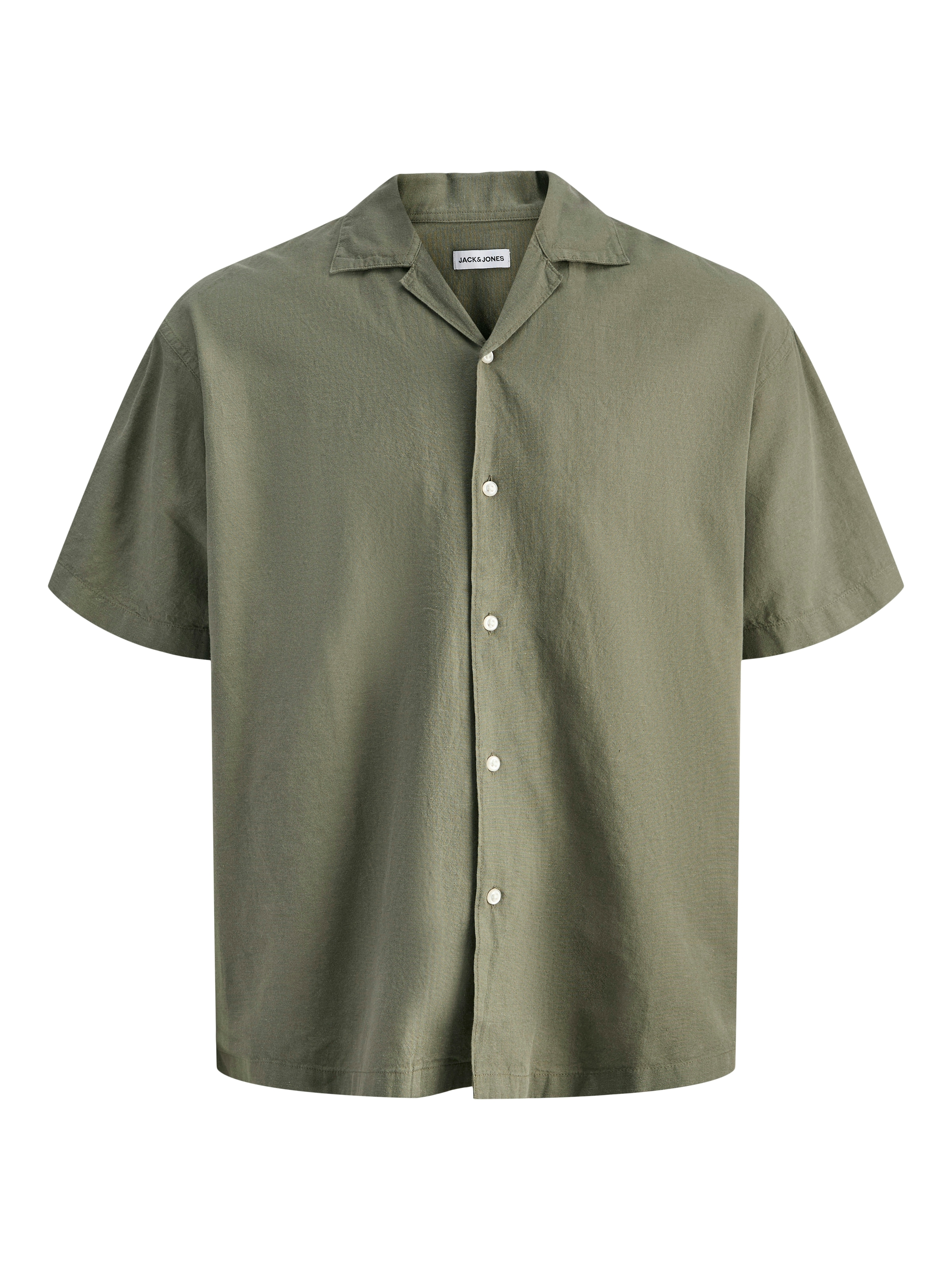 Jack & Jones Kurzarmhemd "JJEBREEZE LINEN BLEND RESORT SHIRT SS SN" mit Kno günstig online kaufen