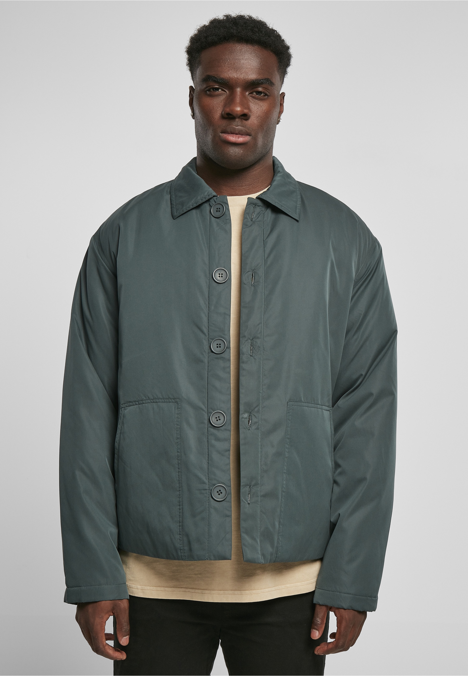 URBAN CLASSICS Winterjacke »Urban Classics Herren Utility Jacket« 1 Stk. tlg. ohne Kapuze