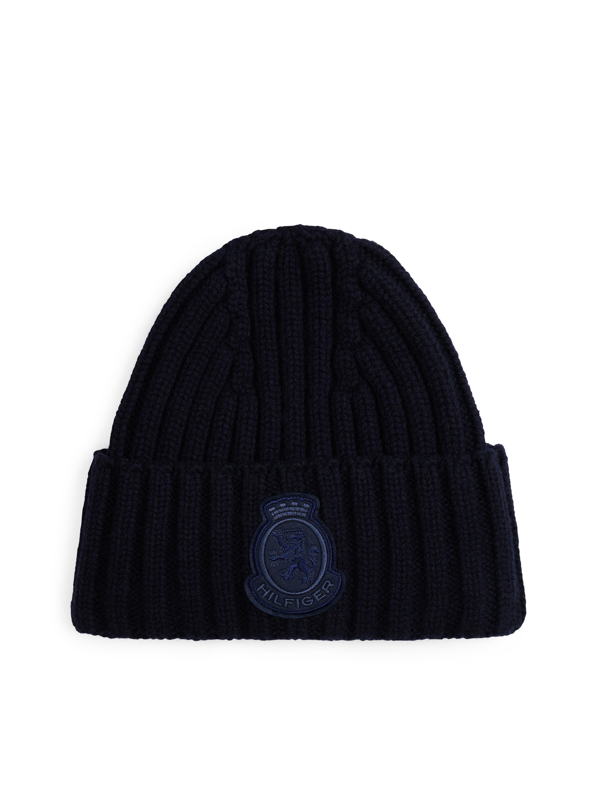 Tommy Hilfiger Beanie "TH CREST FLUFFY", für Frauen, aus Rippstrick, TH-Wap günstig online kaufen