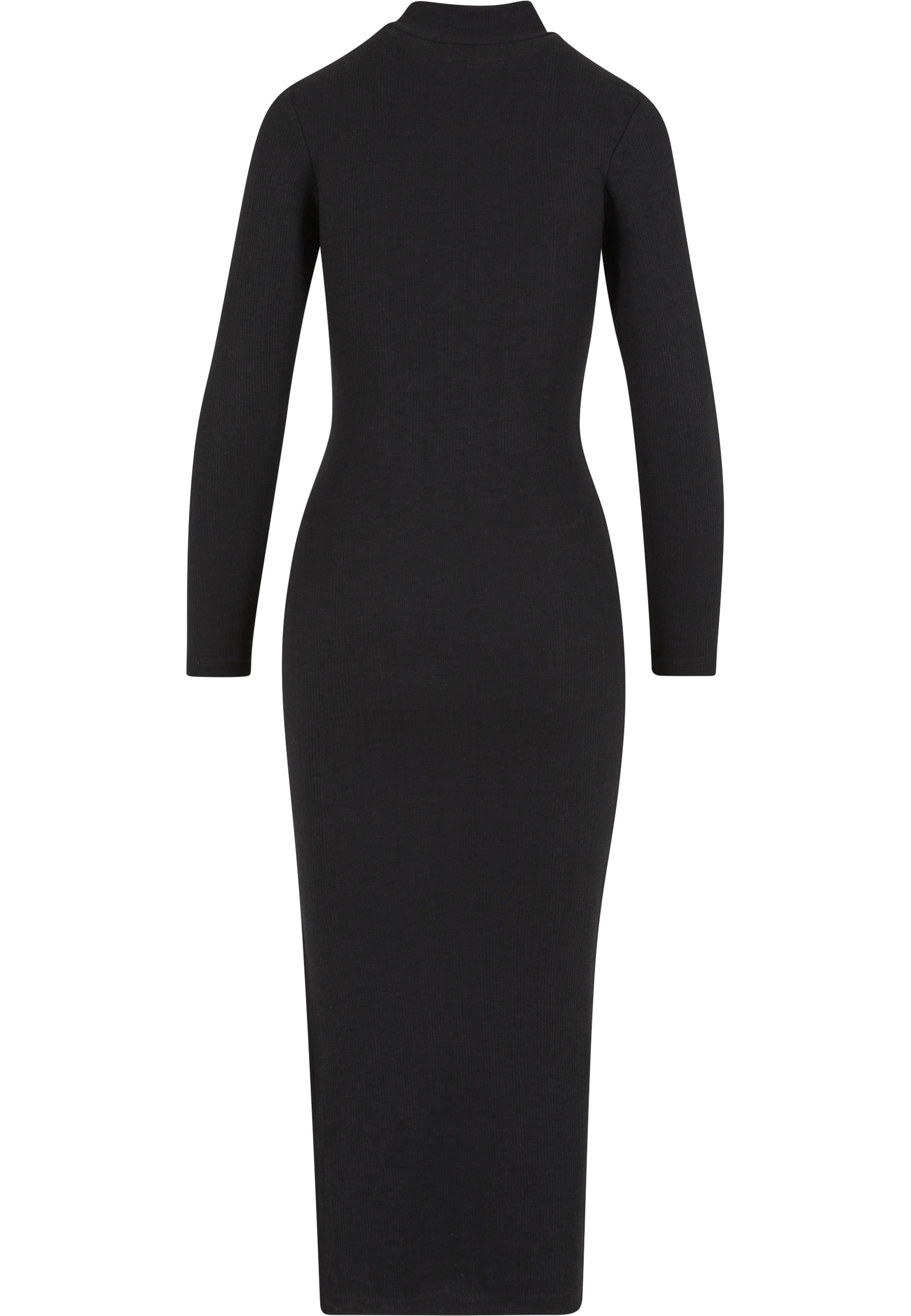 URBAN CLASSICS Shirtkleid »Urban Classics Ladies Rib Longlseeve Mockneck Dress« 1 Stk. tlg.