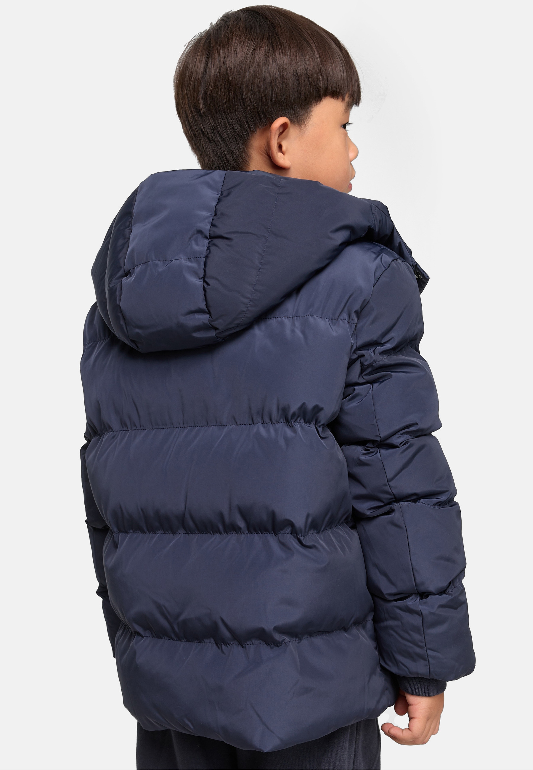 URBAN CLASSICS Winterjacke »Urban Classics Herren Boys Hooded Puffer Jacket« 1 Stk. tlg. mit Kapuze