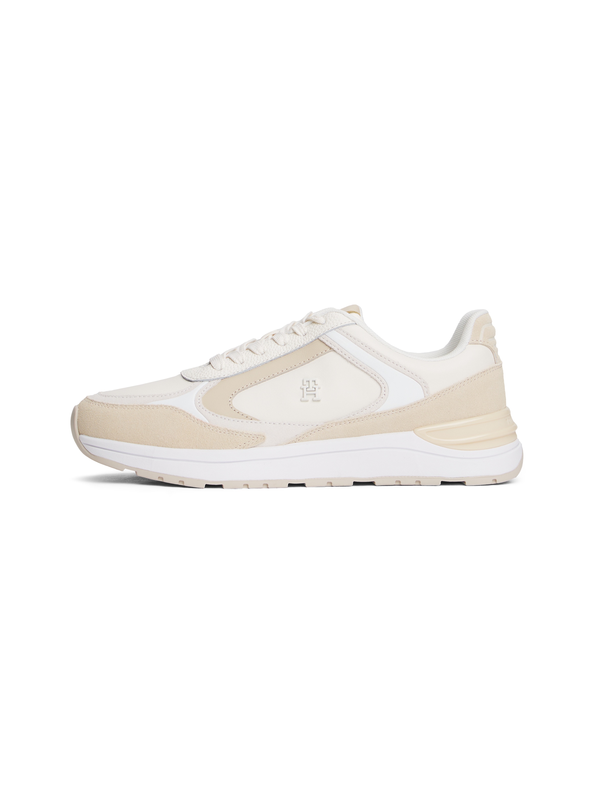 Tommy Hilfiger Keilsneaker »CASUAL FASHION RUNNER LTR«, Freizeitschuh, Halbschuh, Schnürschuh mit TH-Hardcover-Logo