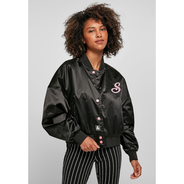 Starter Black Label Collegejacke »Damen Ladies Starter Satin College Jacket«,  (1 St.), mit Kapuze für kaufen | BAUR