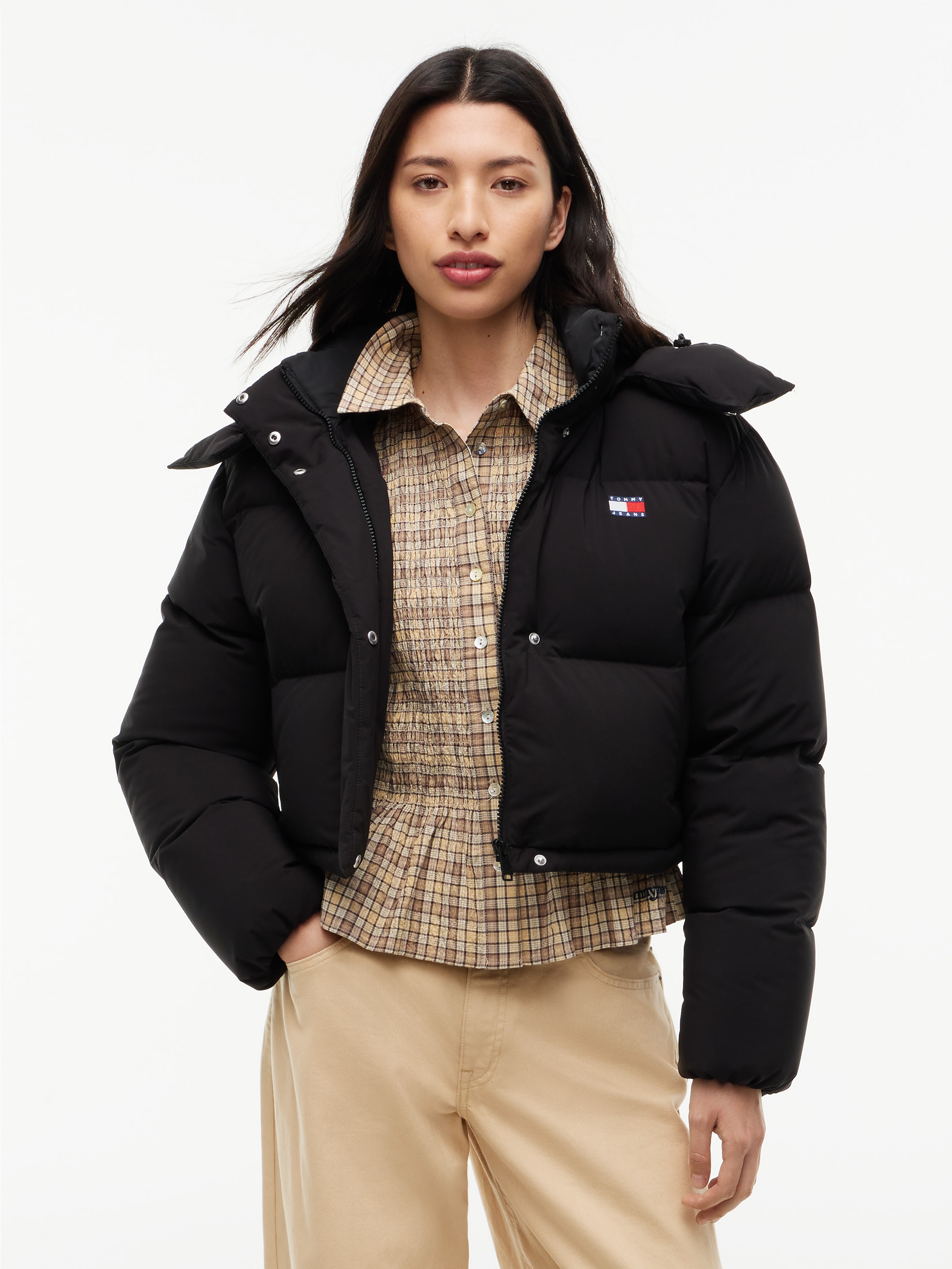 Tommy Jeans Steppjacke »TJW CRP ALASKA PUFFER EXT« mit Kapuze Kunstfaser