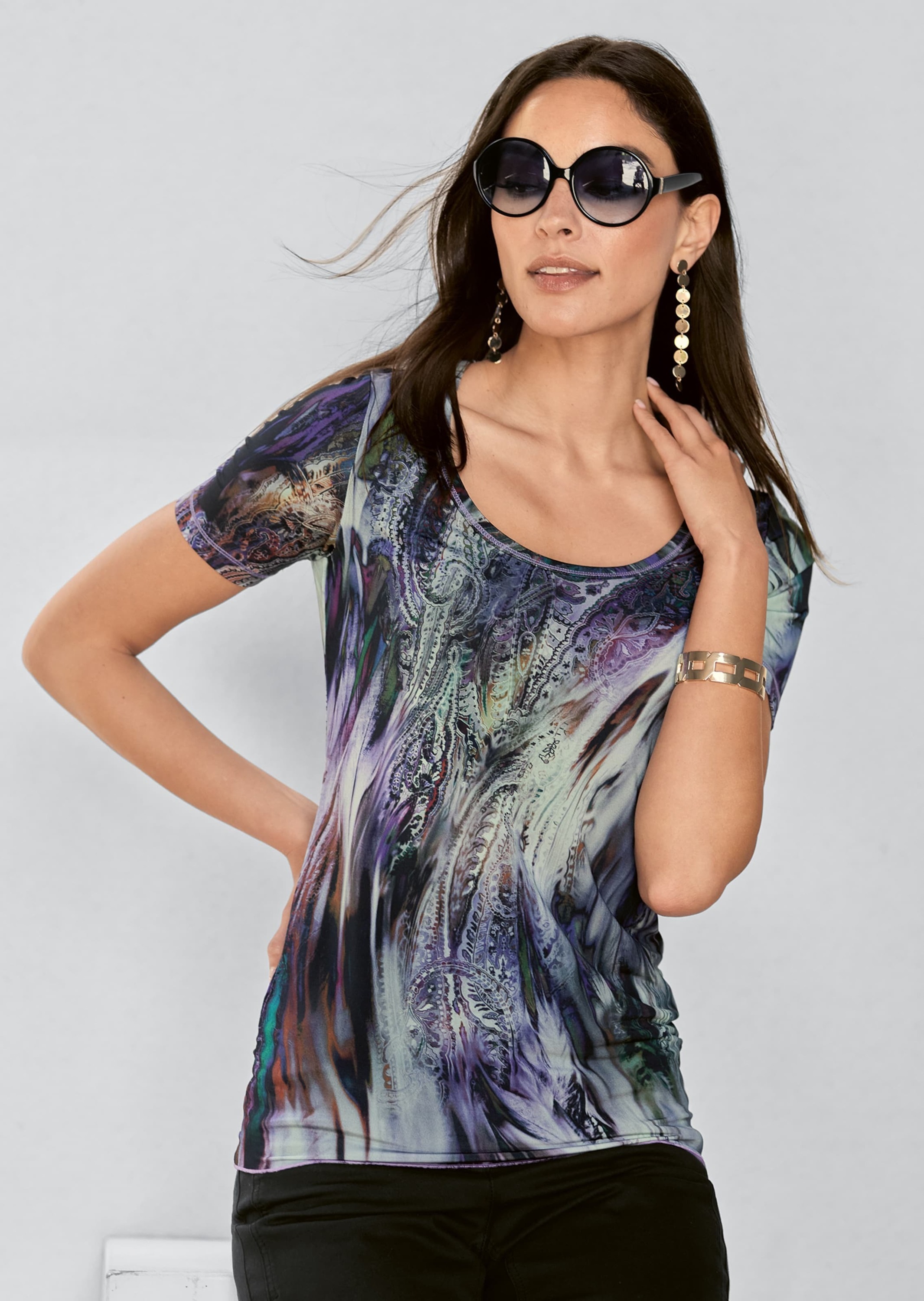 MADELEINE Kurzarmshirt »Shirt Kurzarm-Shirt mit Unikat-Druck«